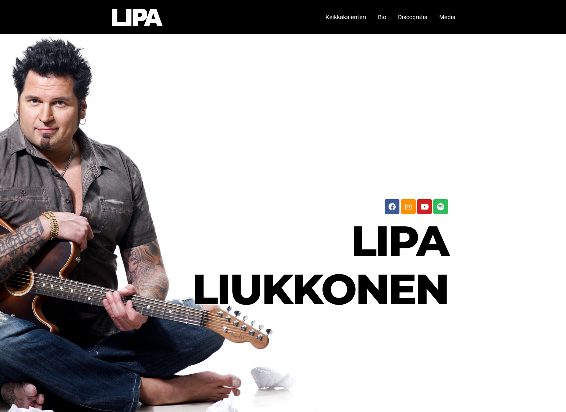 Skärmdump för lipaliukkonen.fi