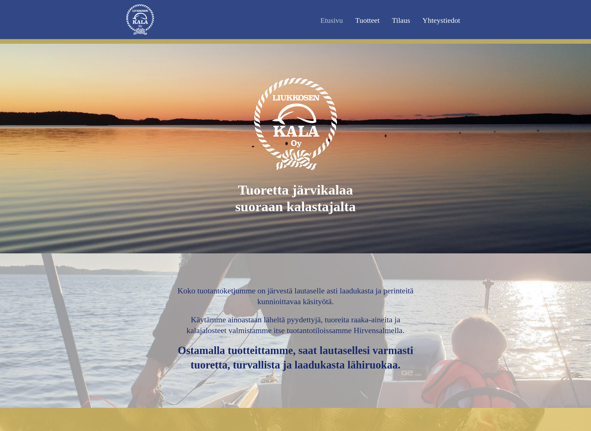 Screenshot for liukkosenkala.fi