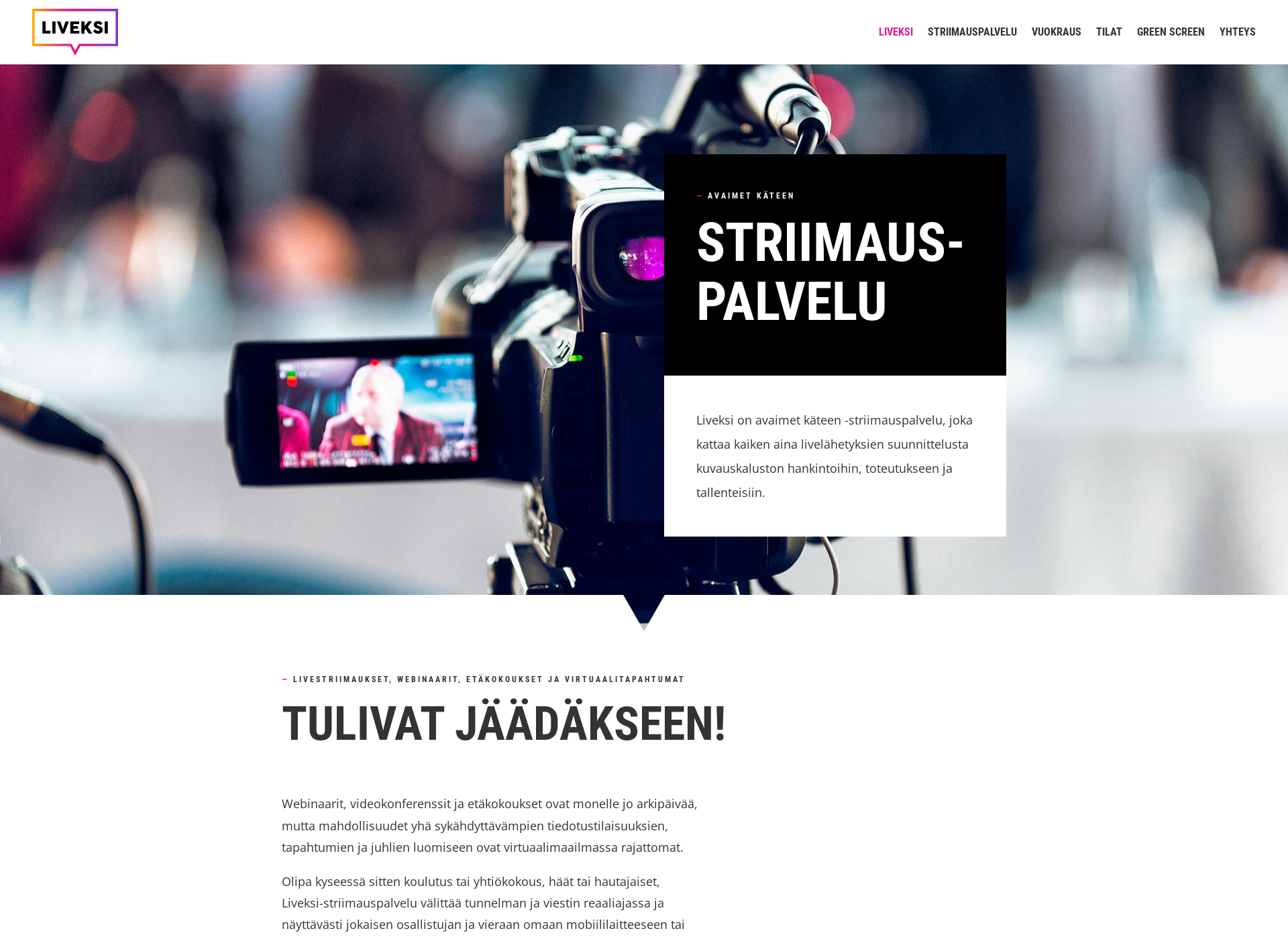 Näyttökuva liveksi.fi