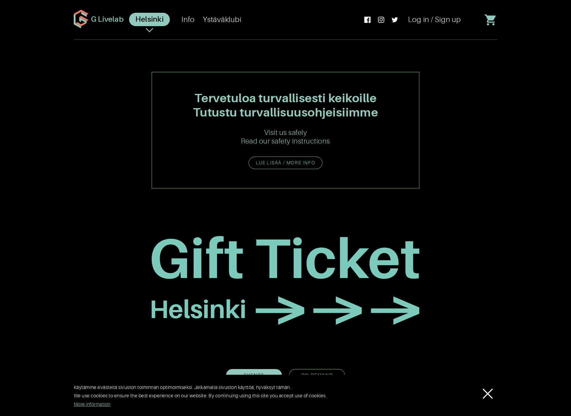 Skärmdump för livelaboratorio.fi