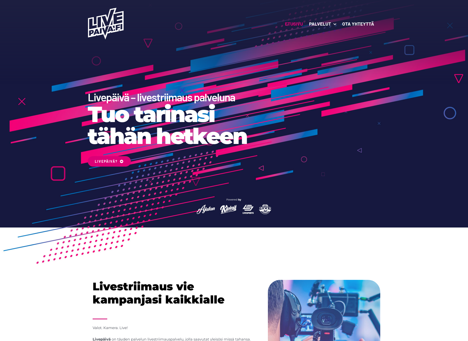 Skärmdump för livepaivat.fi
