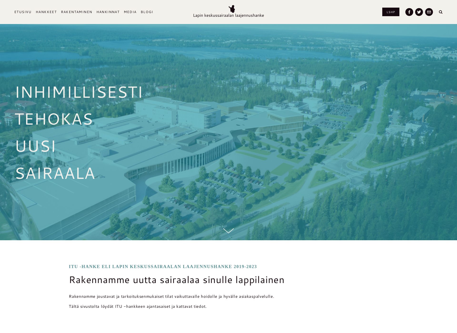 Skärmdump för lkslaajennus.fi