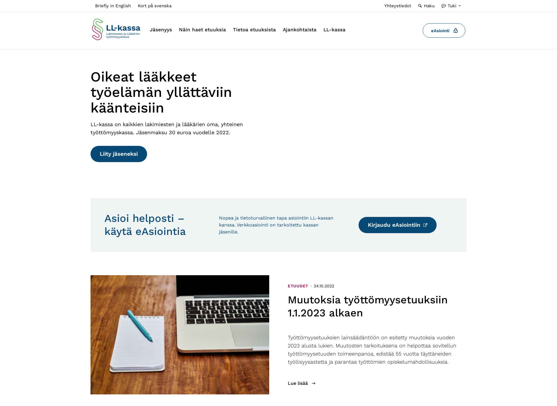 Screenshot for ll-kassa.fi