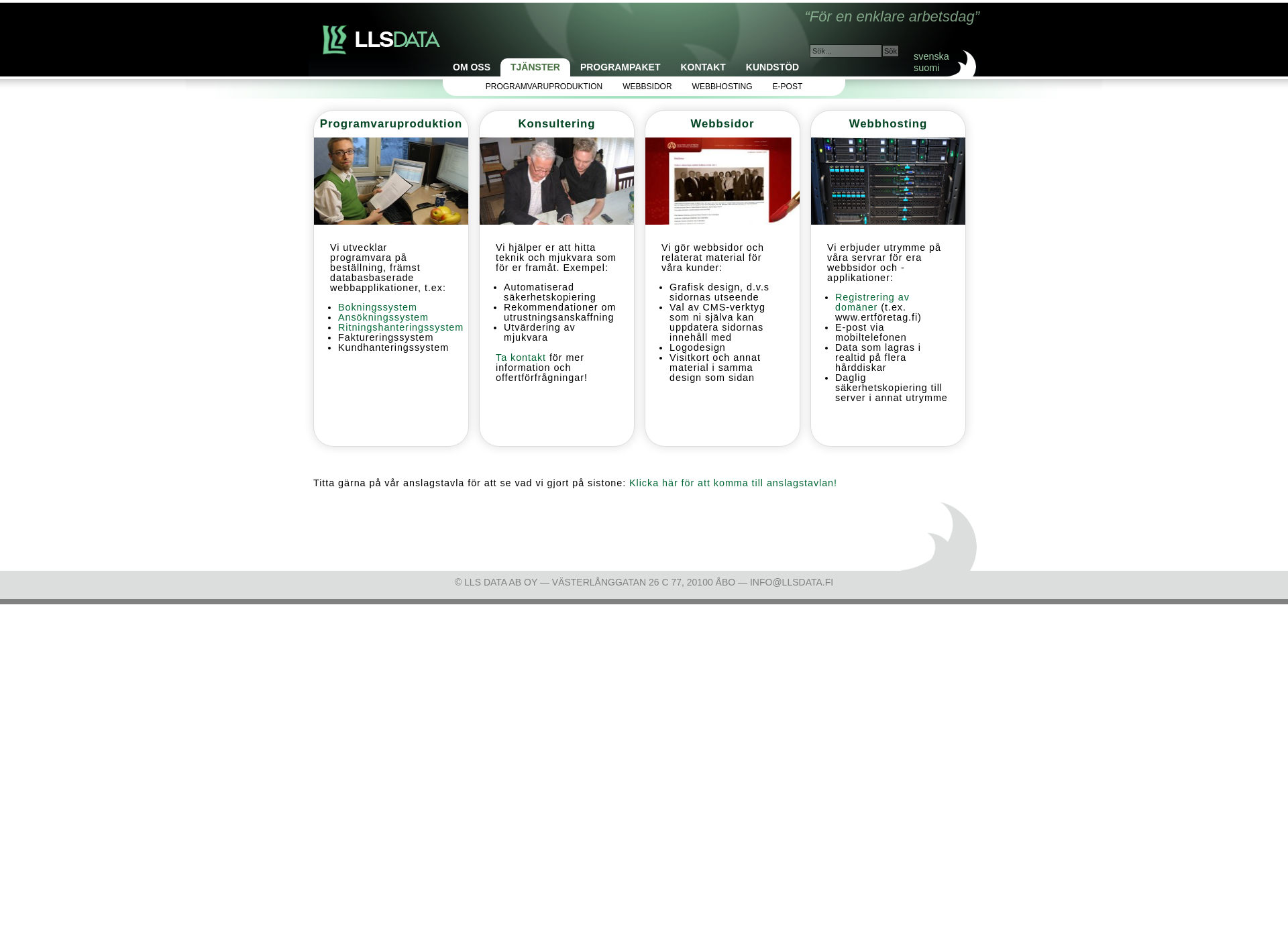 Screenshot for lldata.fi