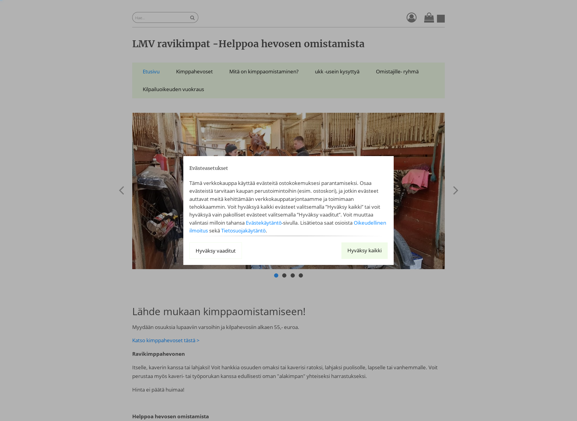 Screenshot for lmvravikimpat.fi