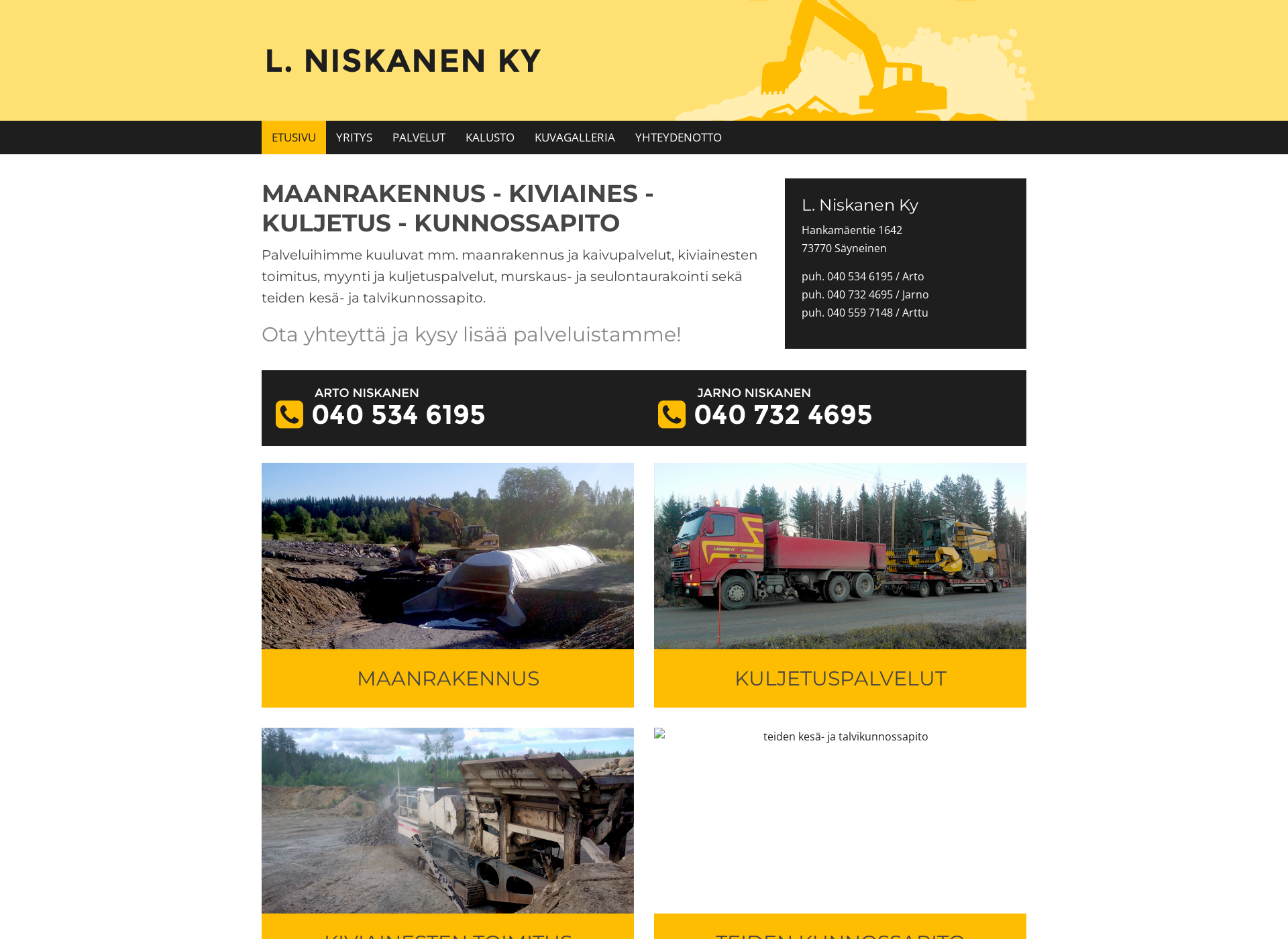 Screenshot for lniskanen.fi