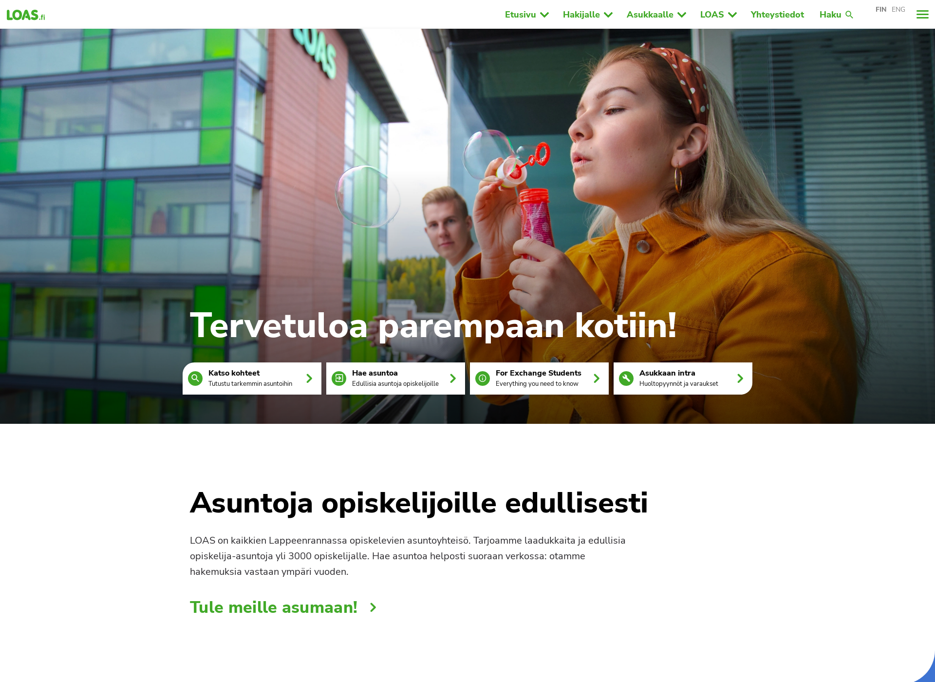 Screenshot for loas.fi