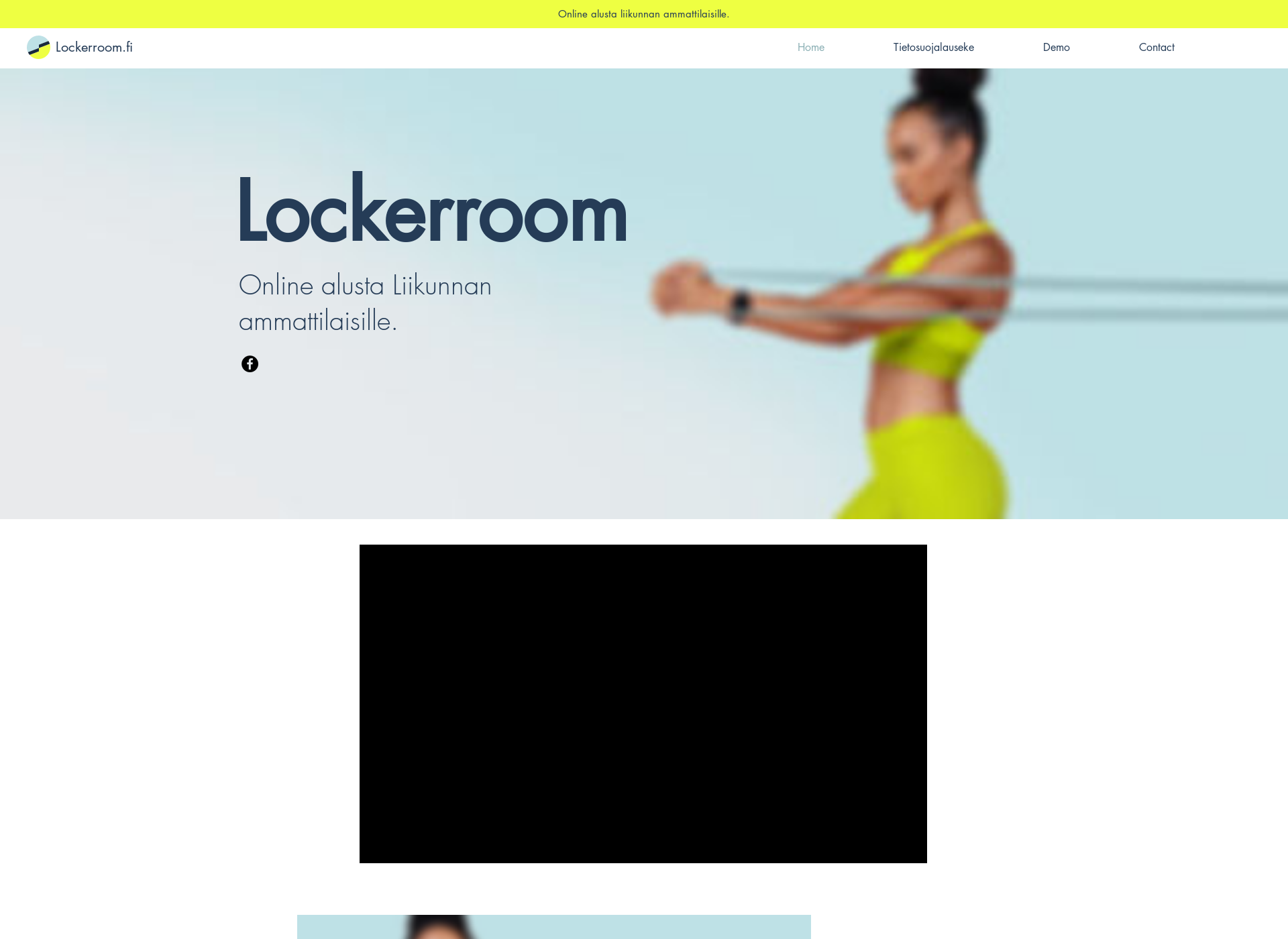Skärmdump för lockerroom.fi