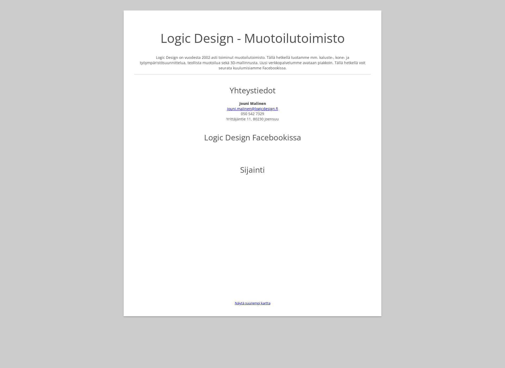 Näyttökuva logicdesign.fi