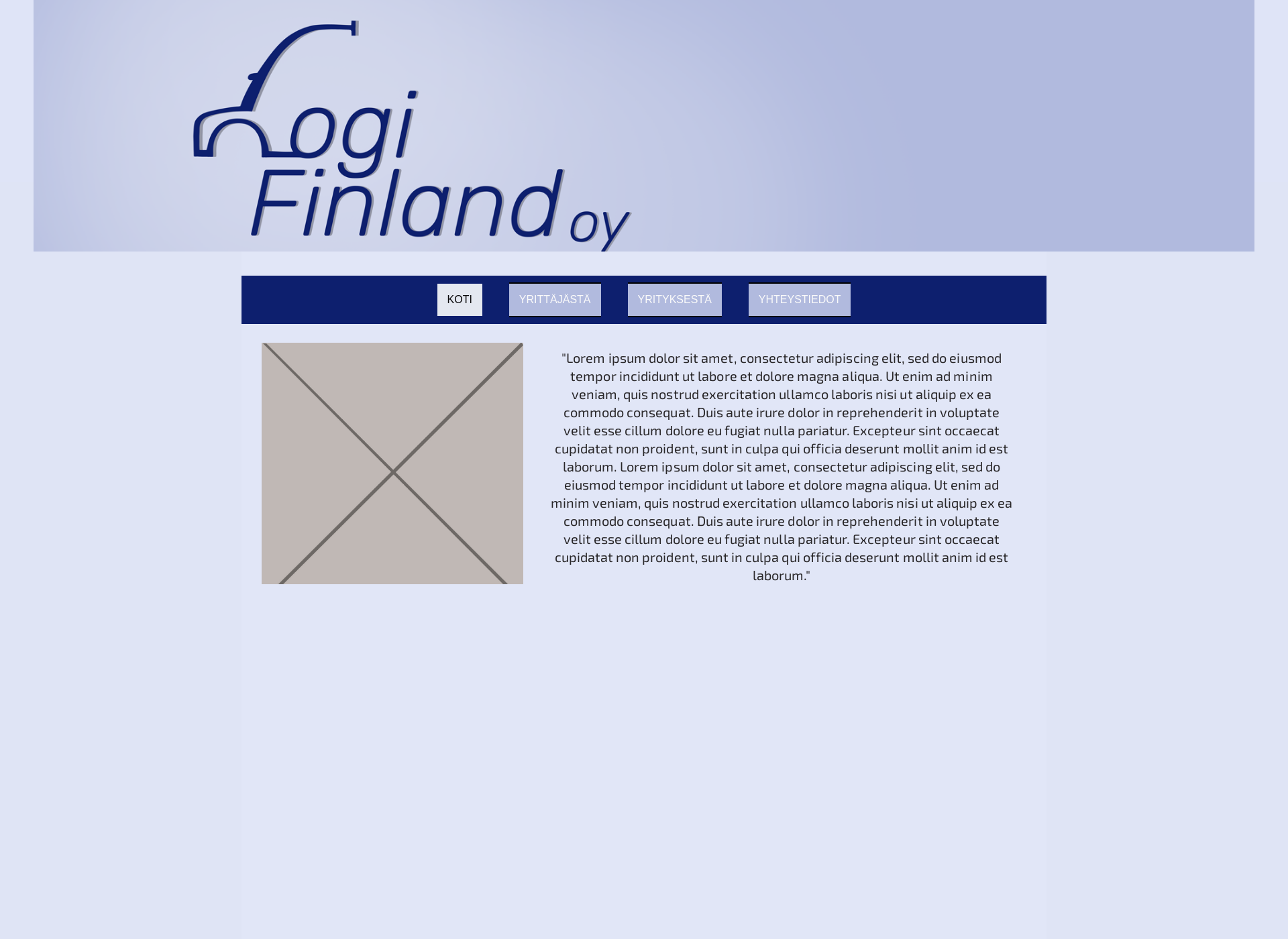 Skärmdump för logifinland.fi