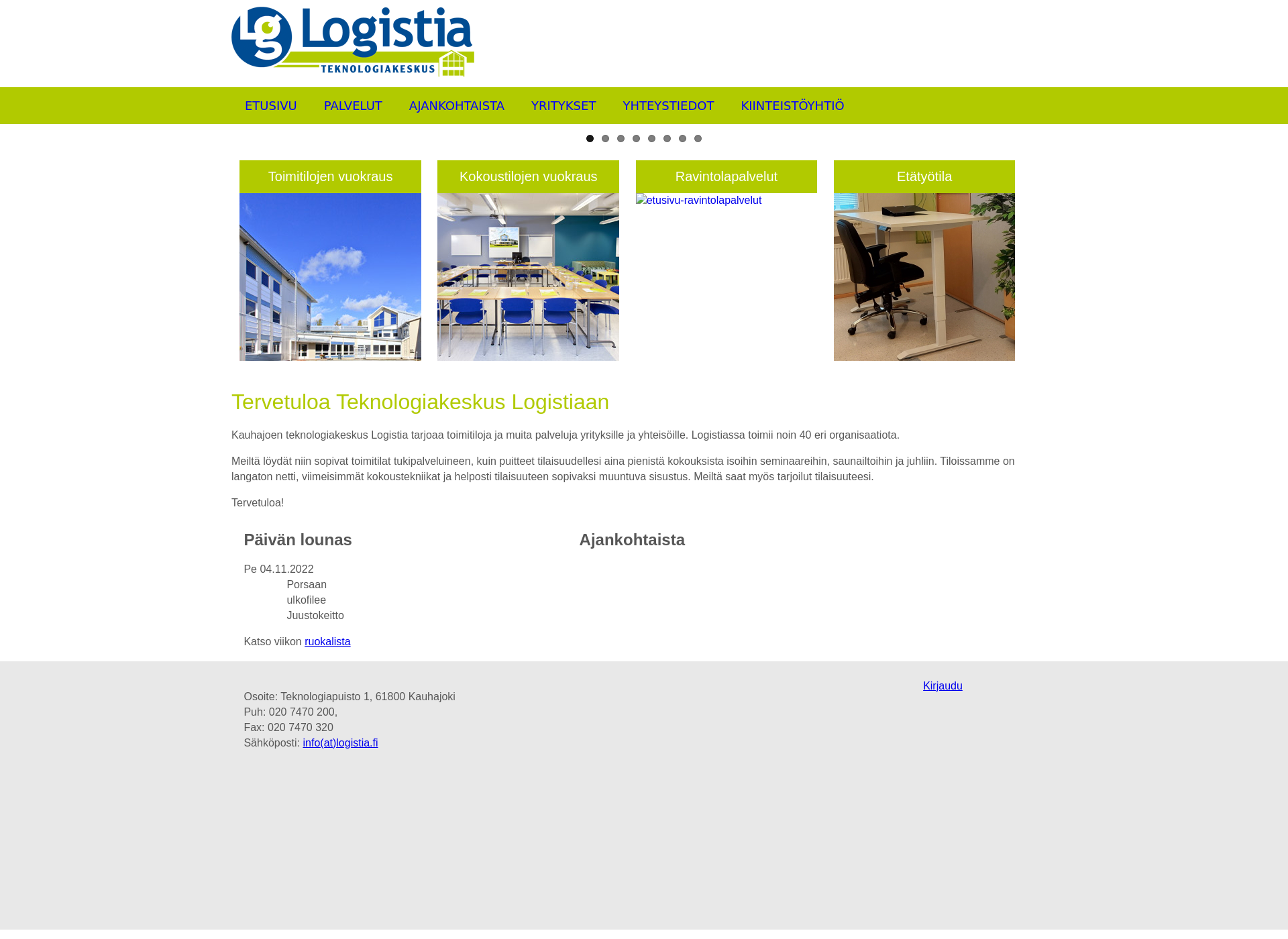 Screenshot for logistia.fi