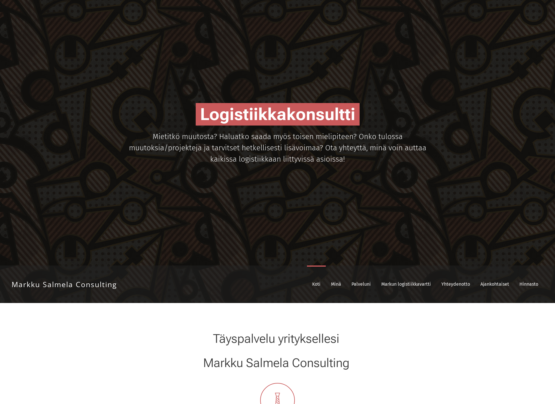 Screenshot for logistiikkakonsultti.fi