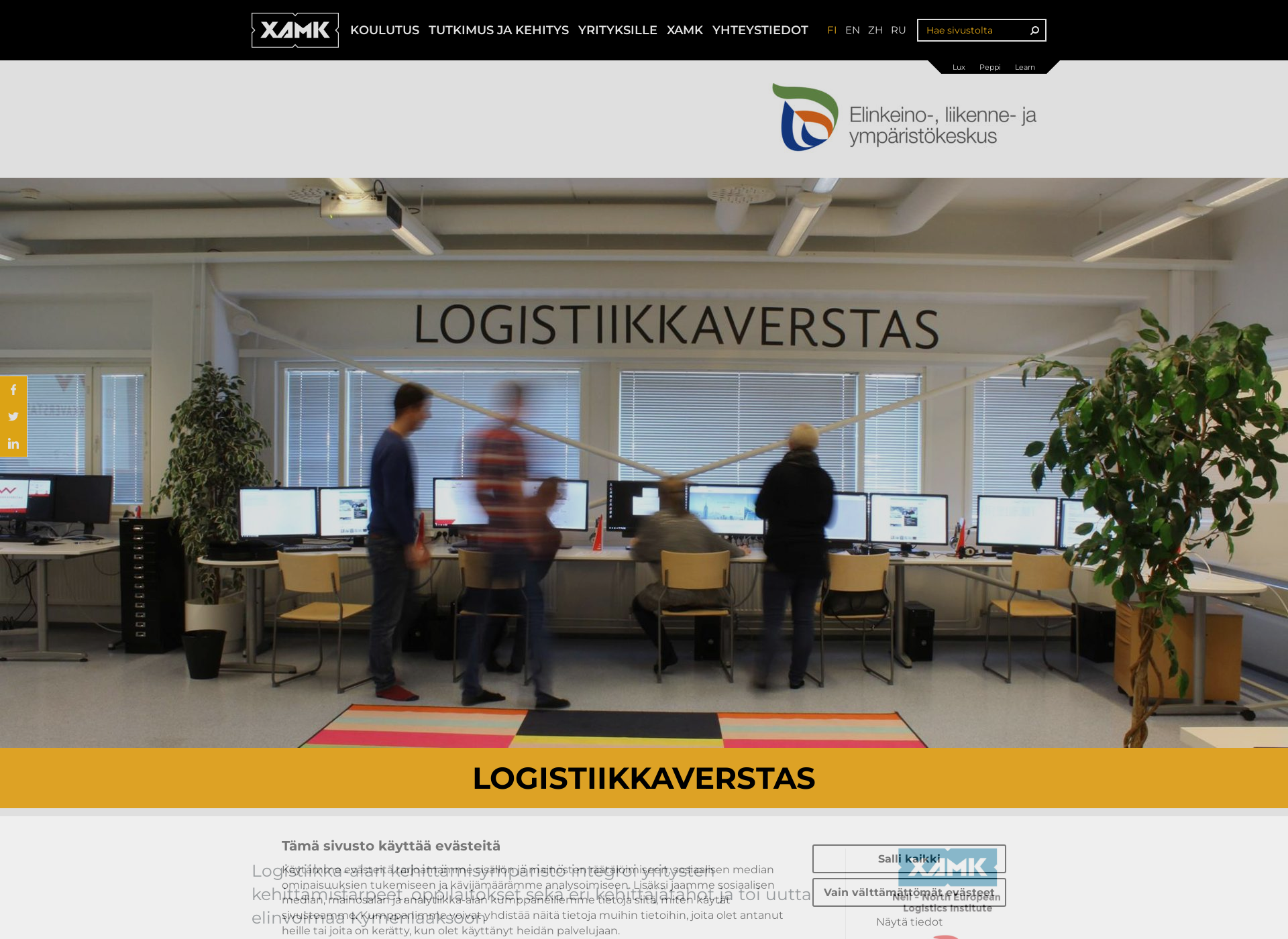 Screenshot for logistiikkaverstas.fi