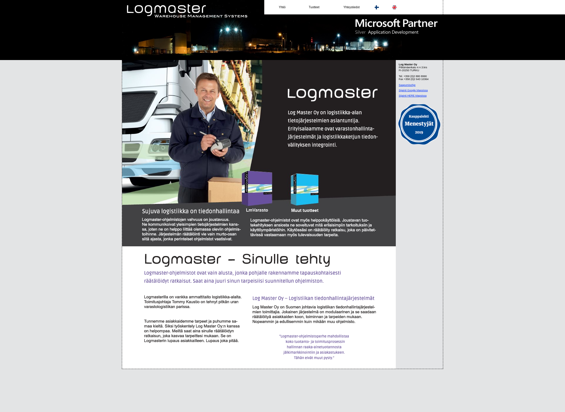 Näyttökuva logmaster.fi