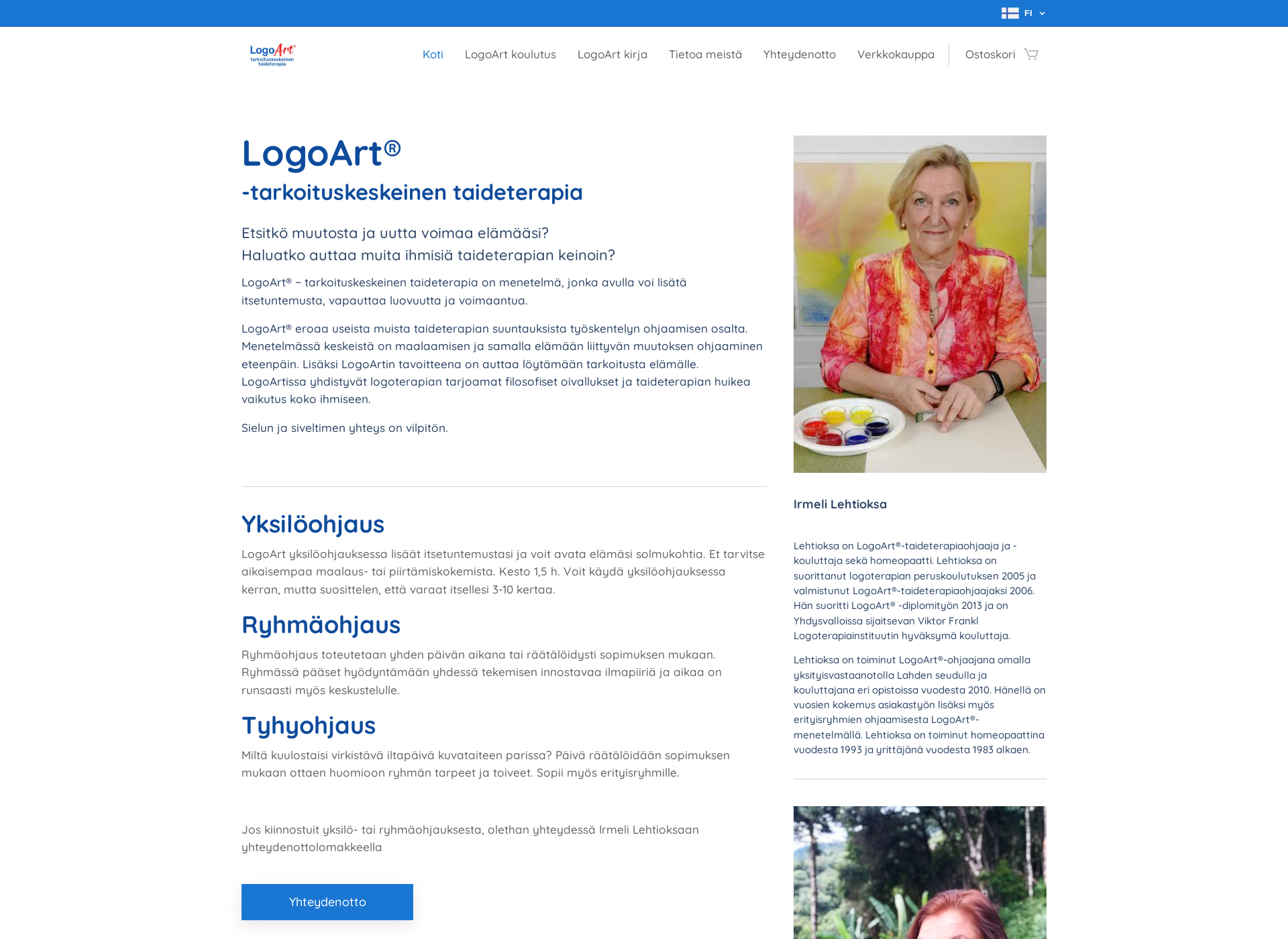 Skärmdump för logoart.fi