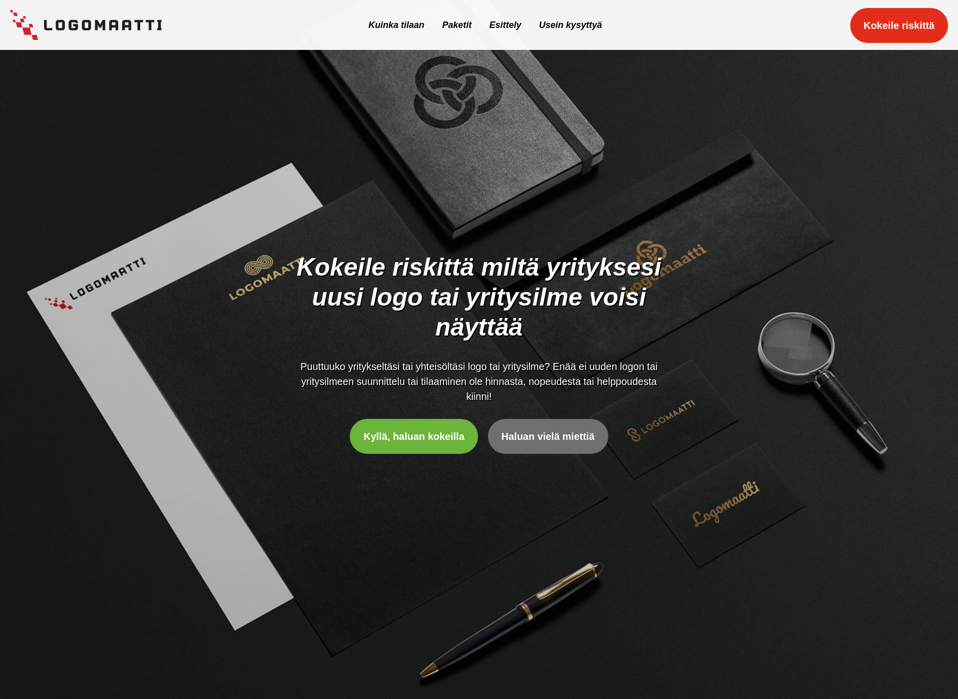 Screenshot for logomaatti.fi