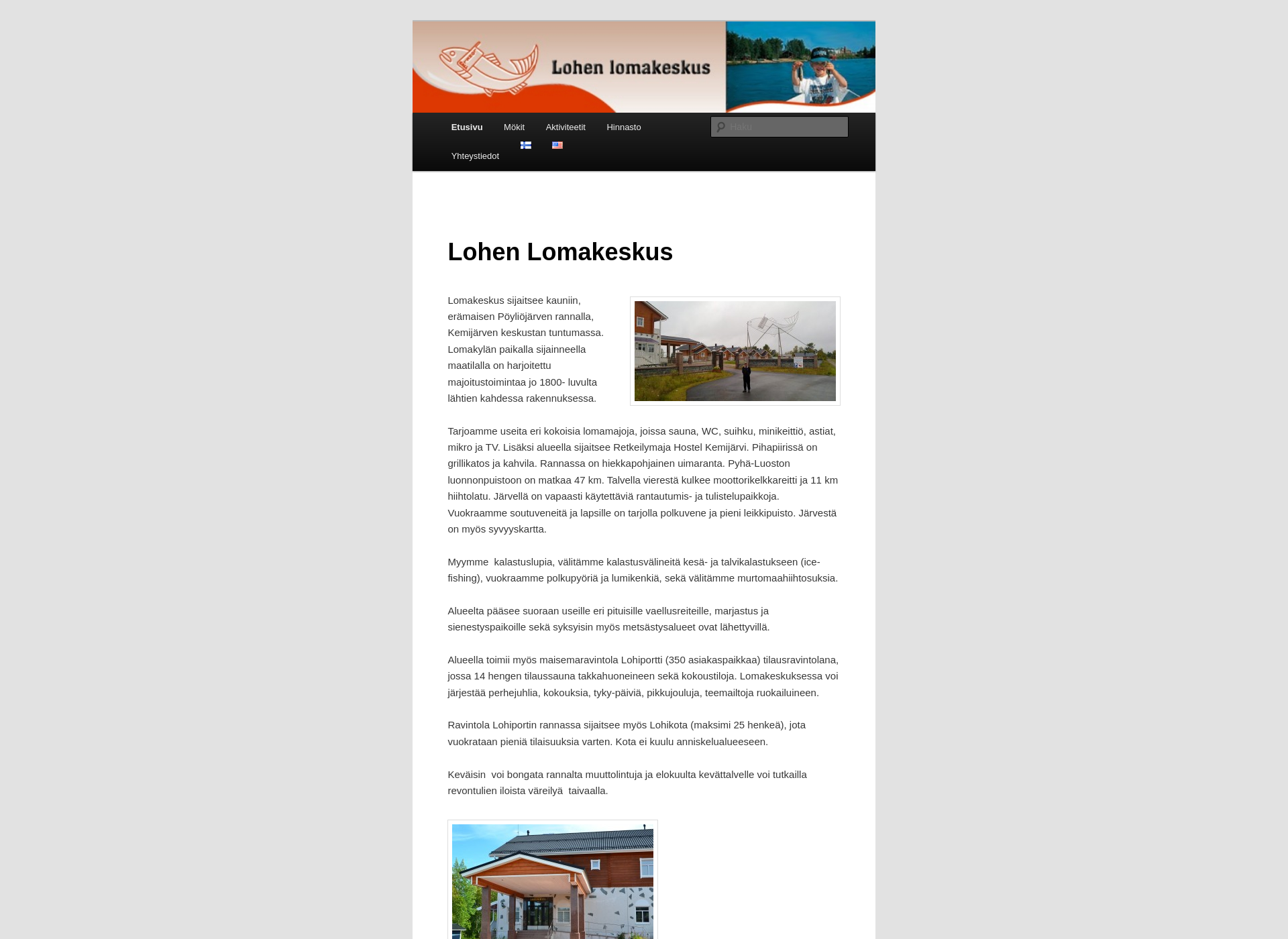 Screenshot for lohenlomakeskus.fi