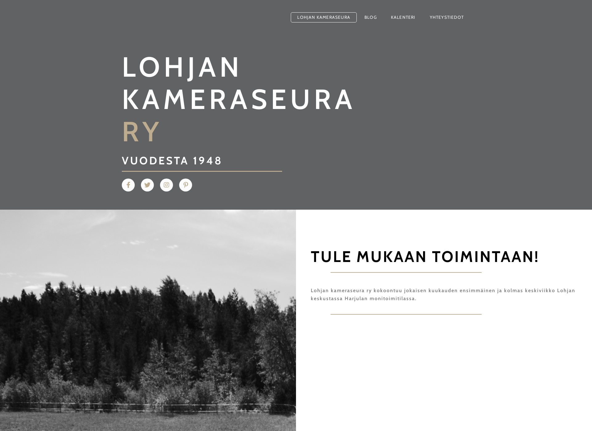 Screenshot for lohjankameraseura.fi