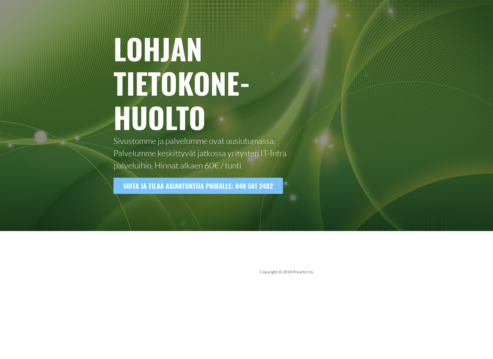 Screenshot for lohjantietokonehuolto.fi
