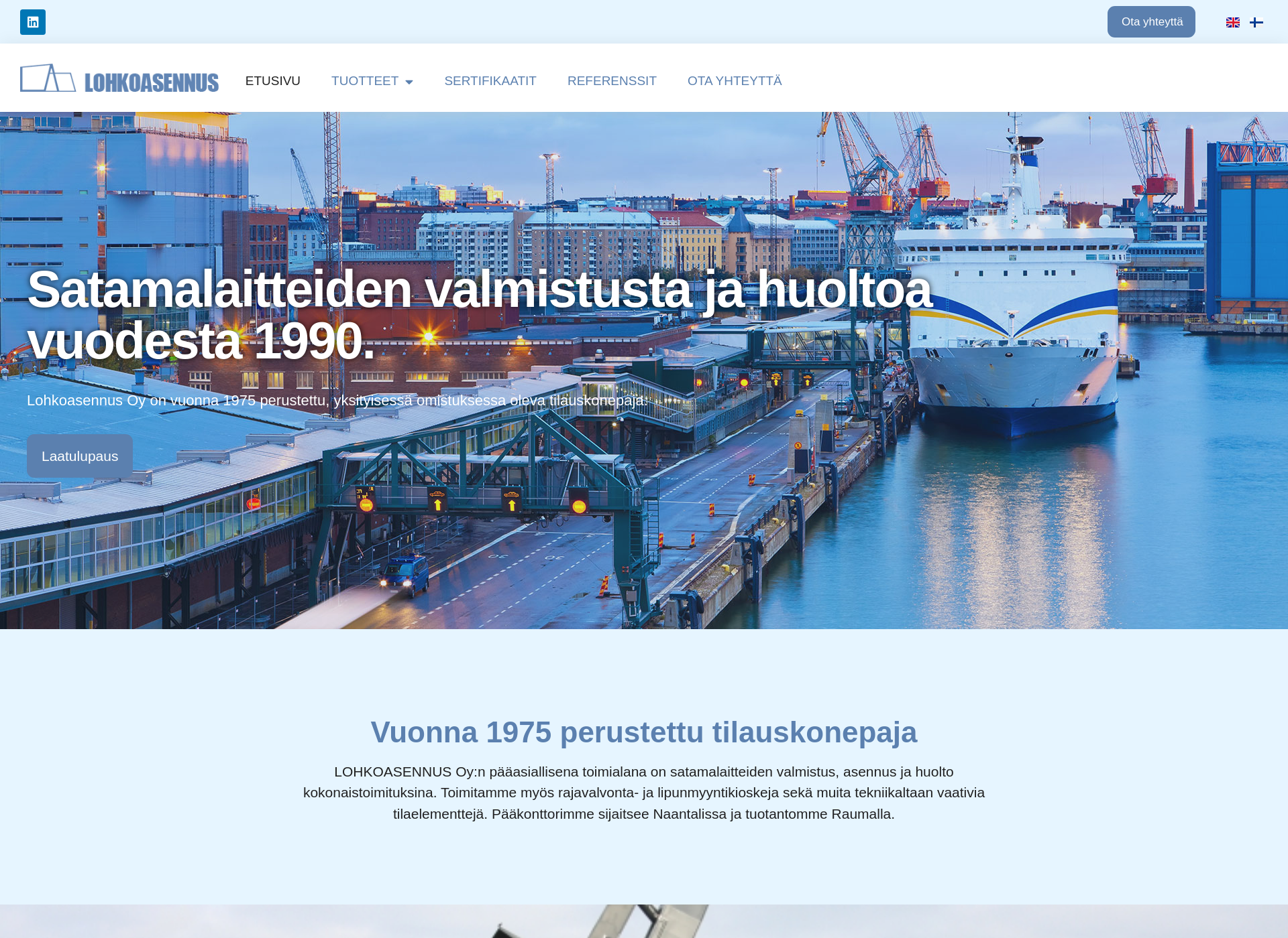 Screenshot for lohkoasennus.fi