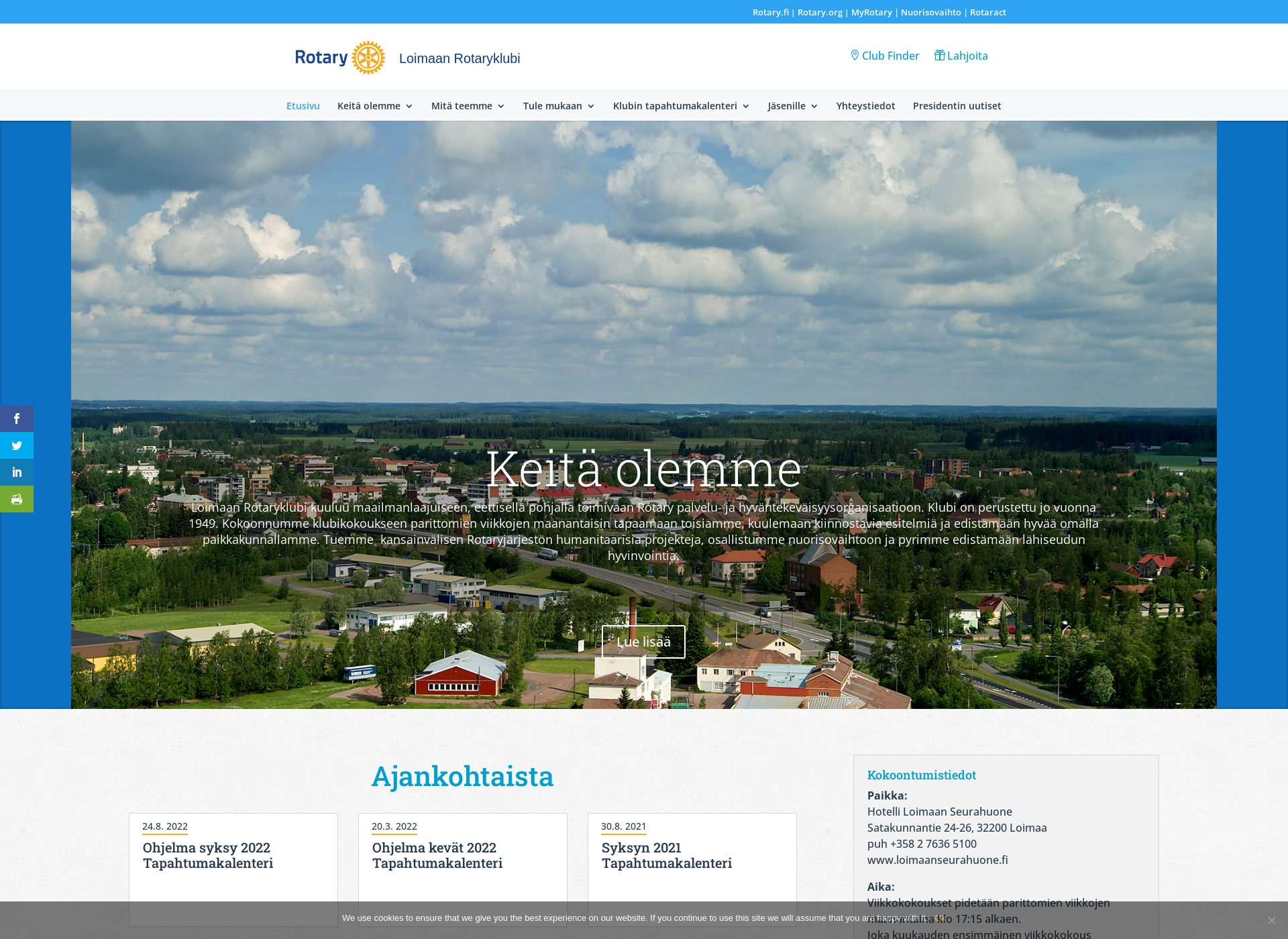 Screenshot for loimaanrotaryklubi.fi
