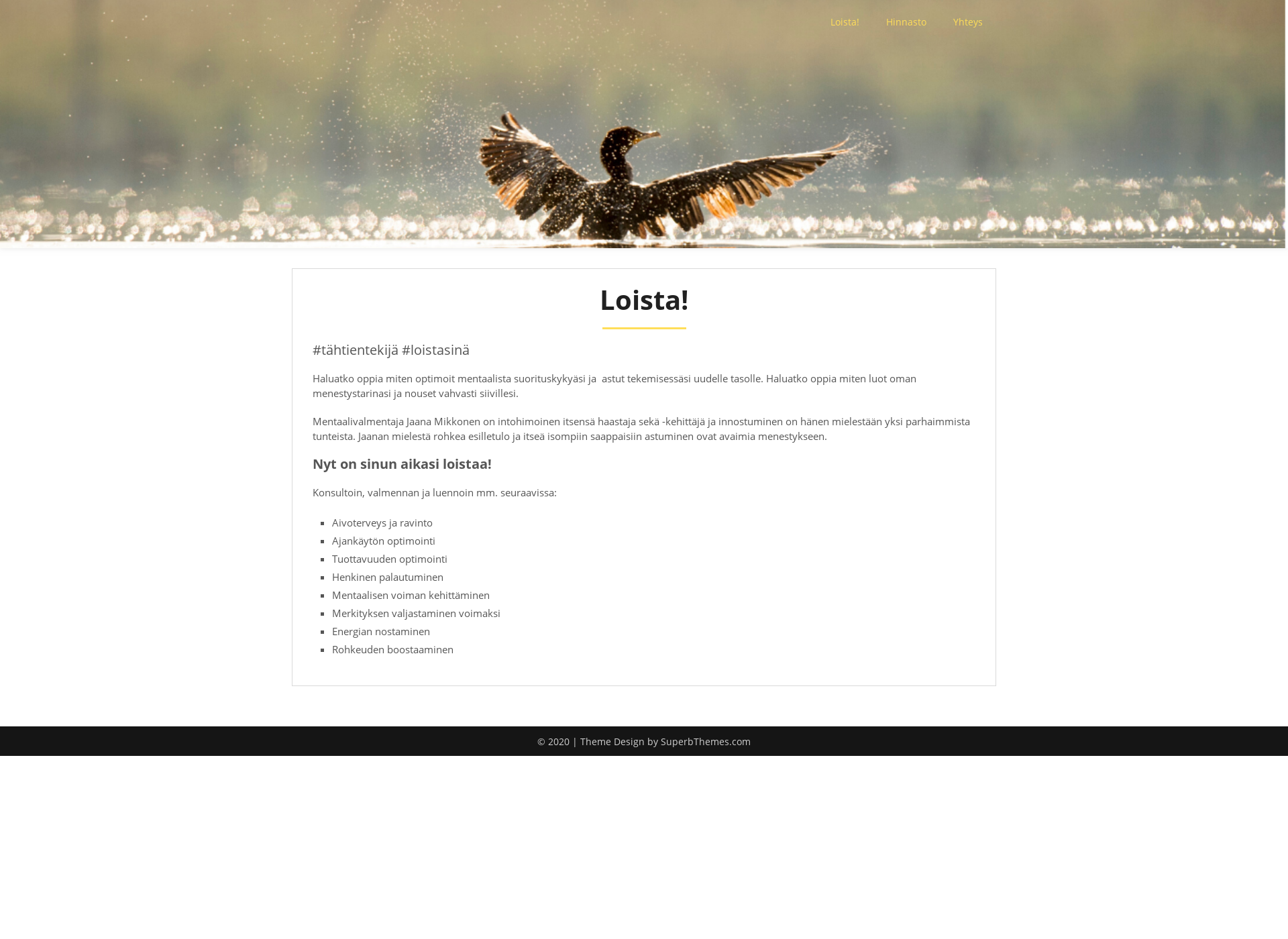 Screenshot for loistasina.fi