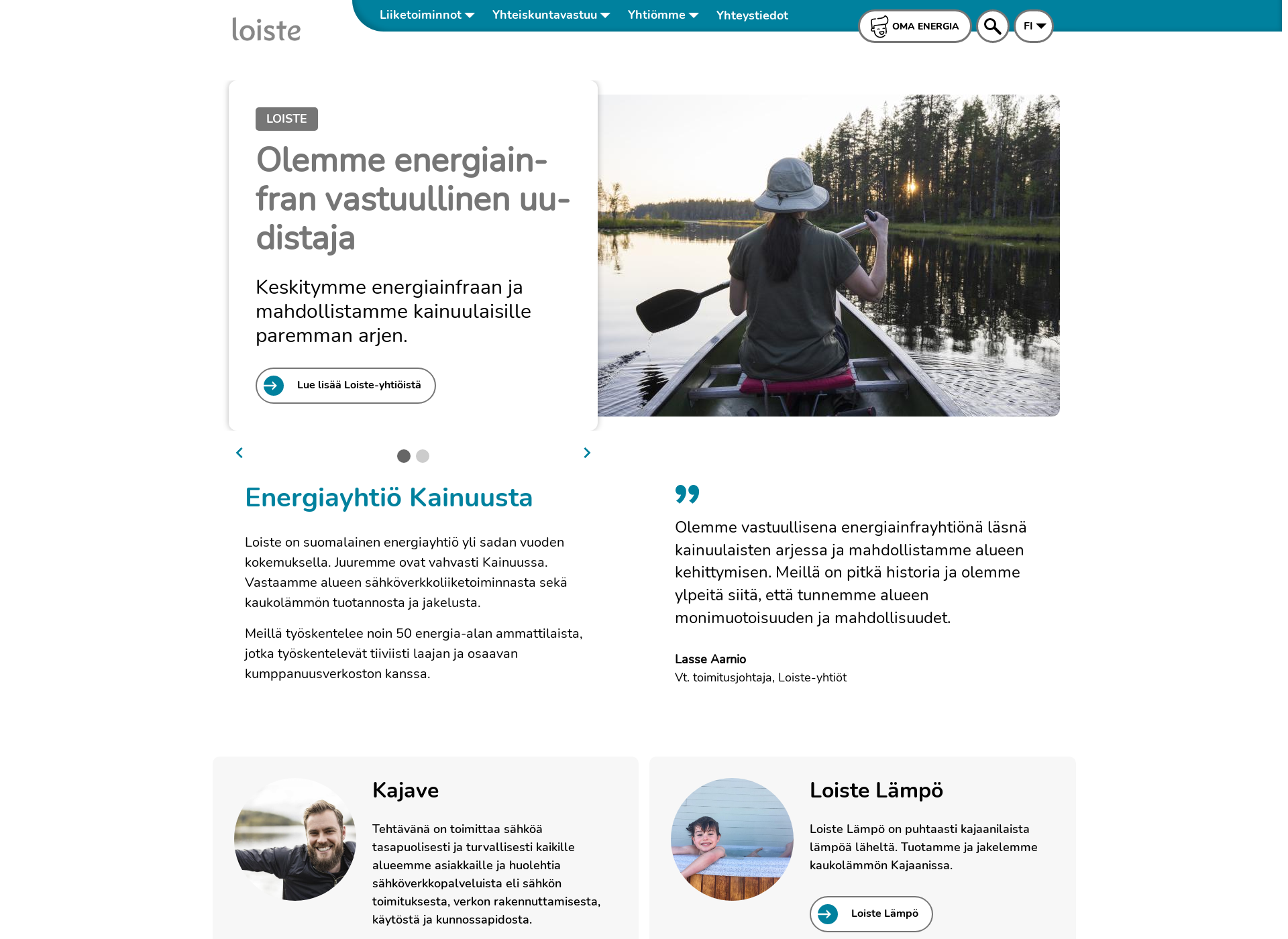 Screenshot for loisteyhtiot.fi