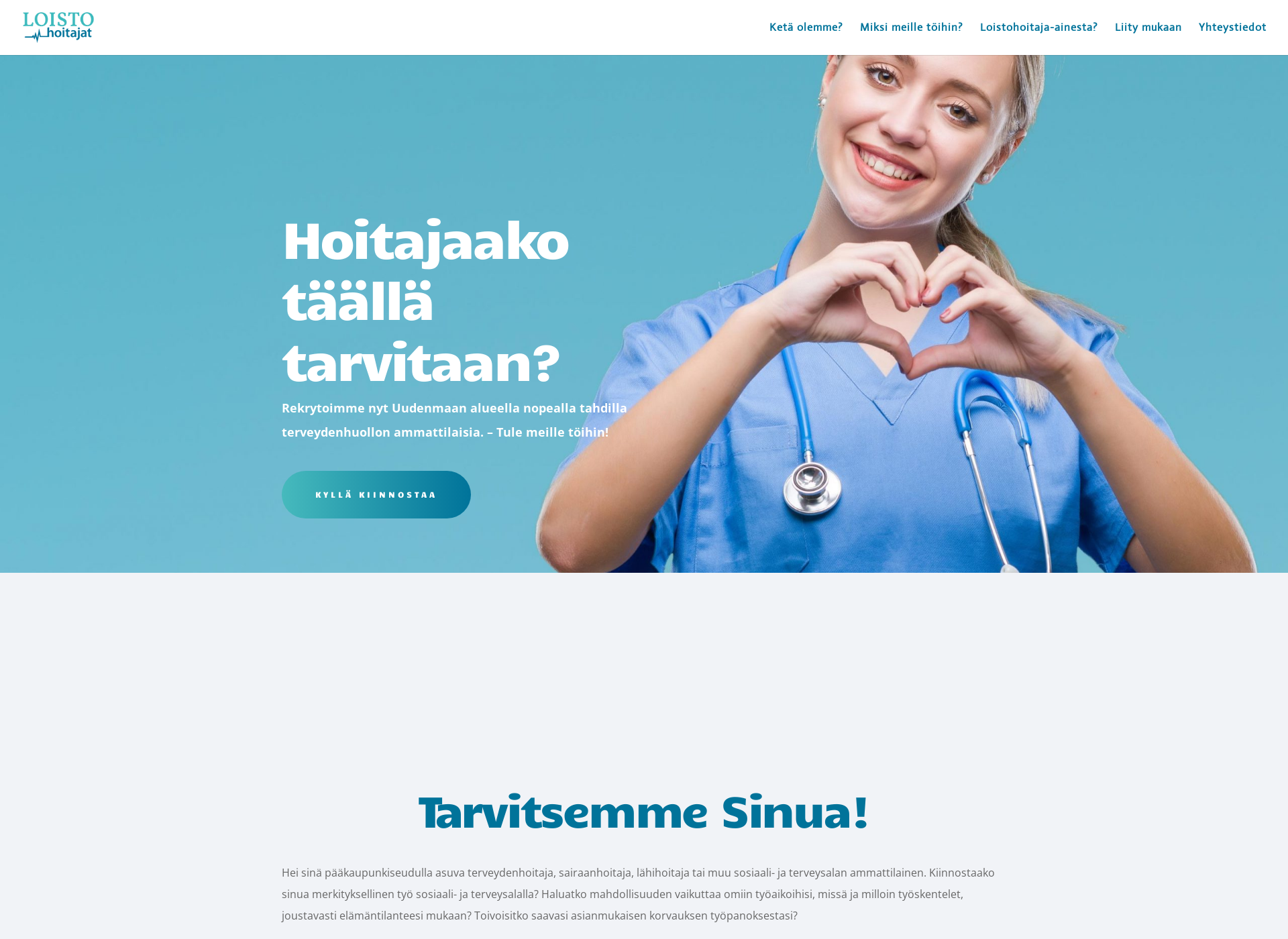 Screenshot for loistohoitajat.fi