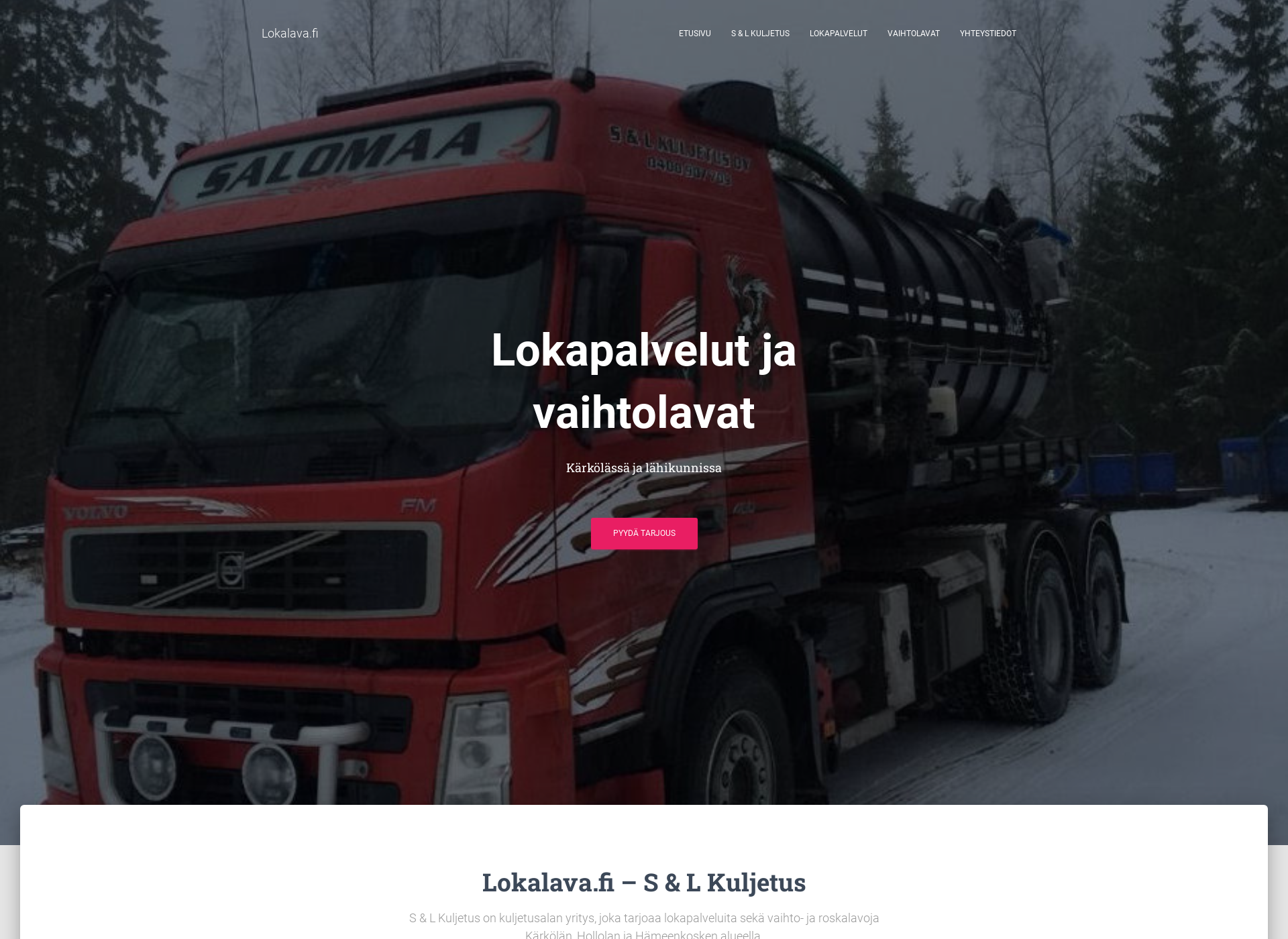 Screenshot for lokalava.fi