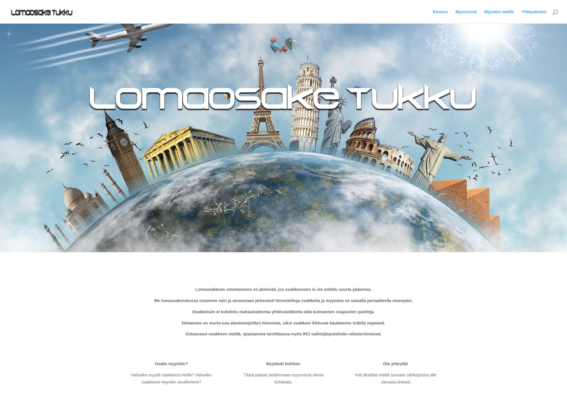 Screenshot for lomaosaketukku.fi