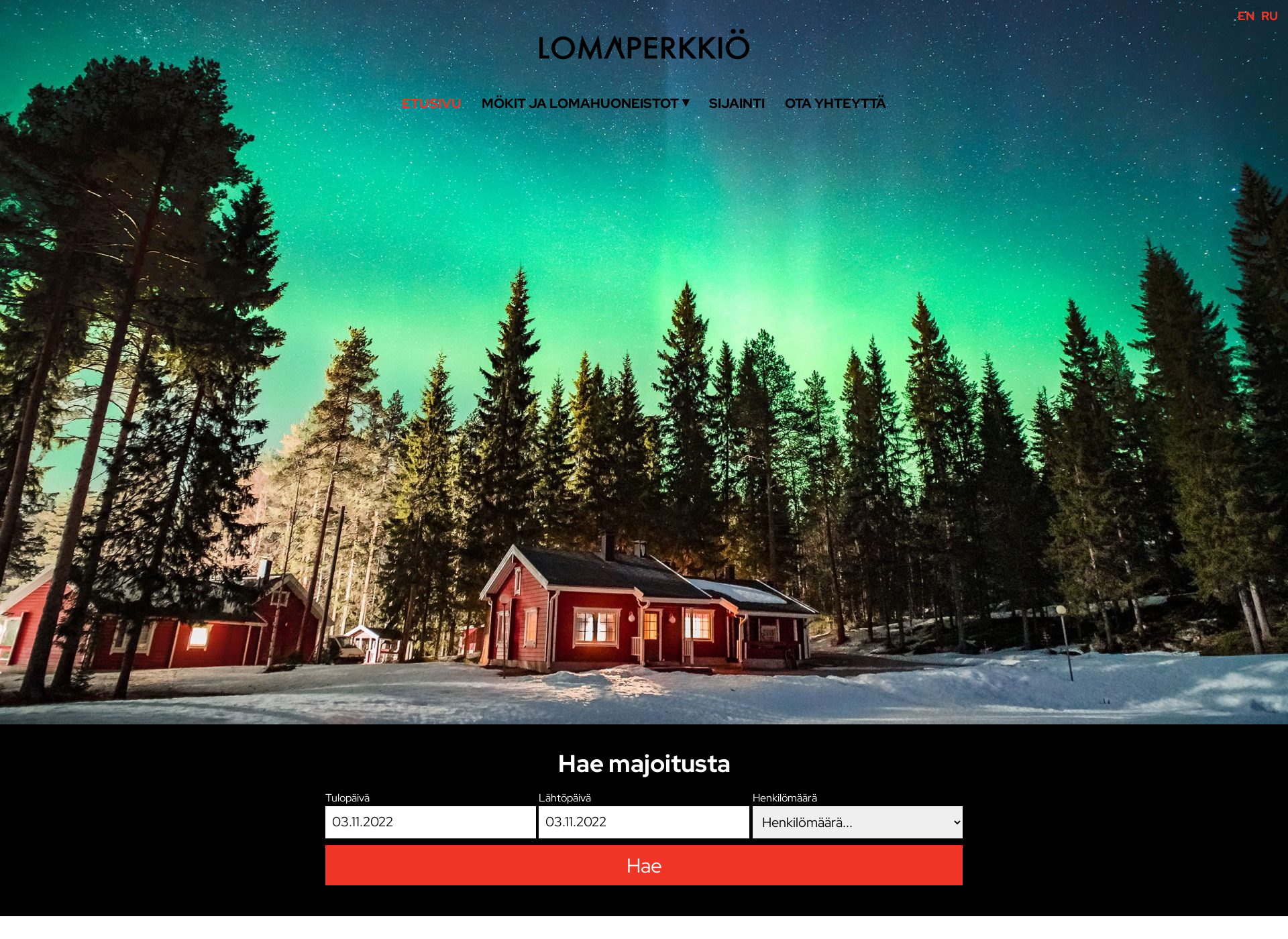 Screenshot for lomaperkkio.fi