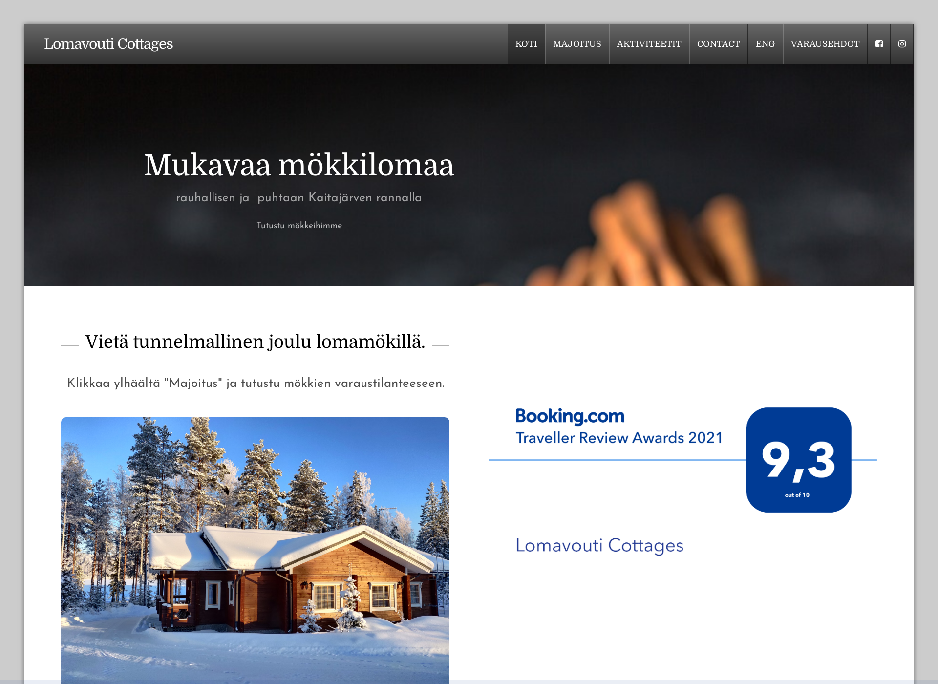 Screenshot for lomavouti.fi