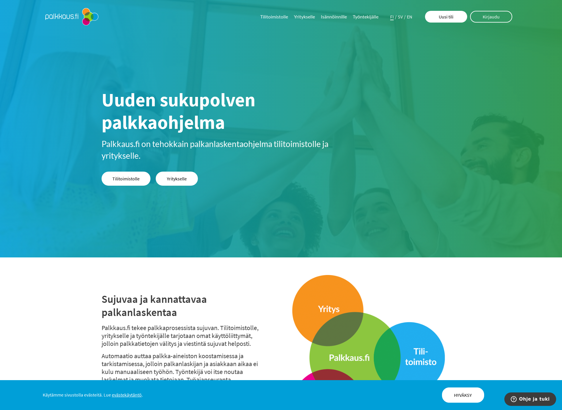 Screenshot for lonerakning.fi