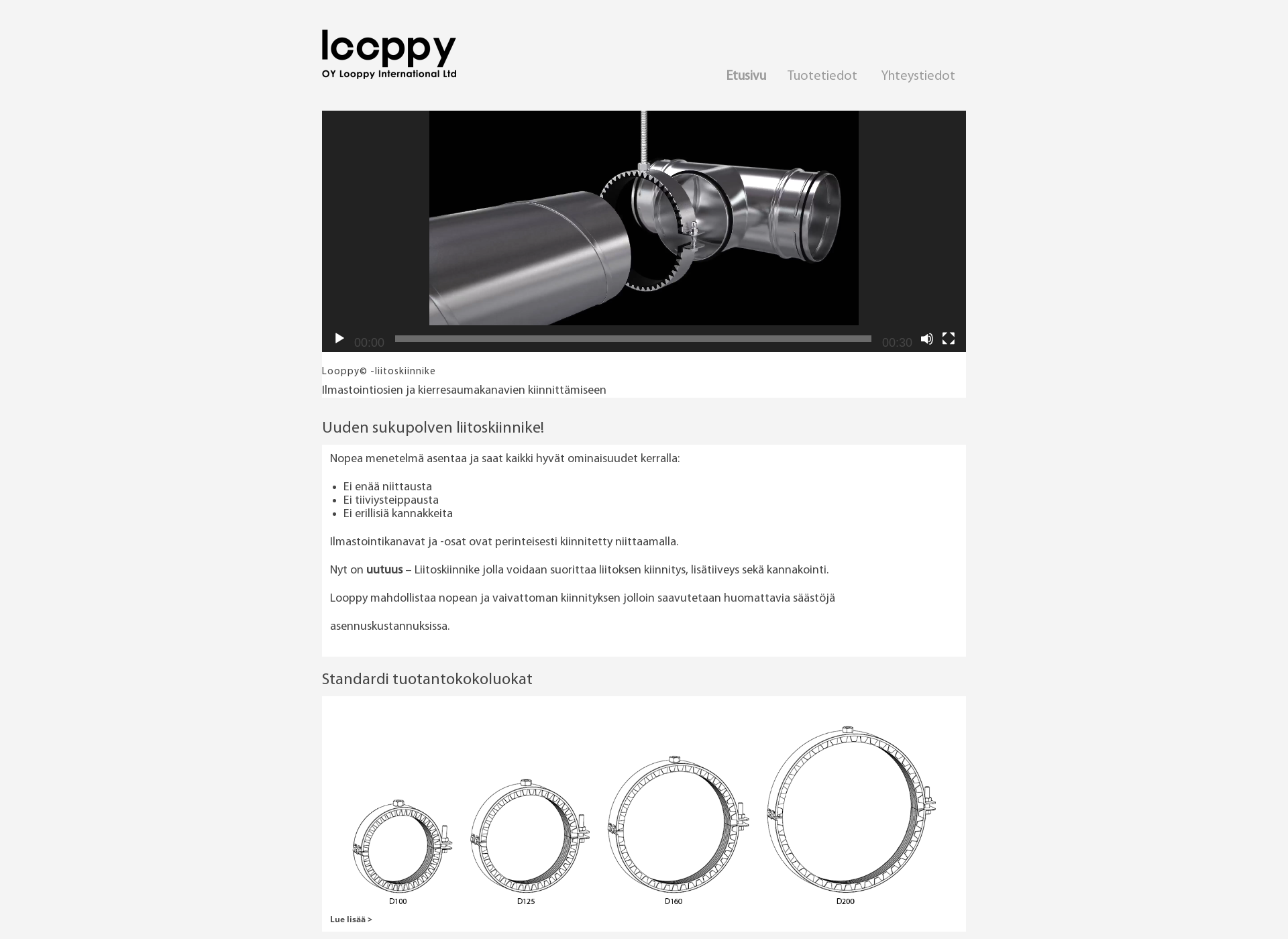 Skärmdump för looppy.fi