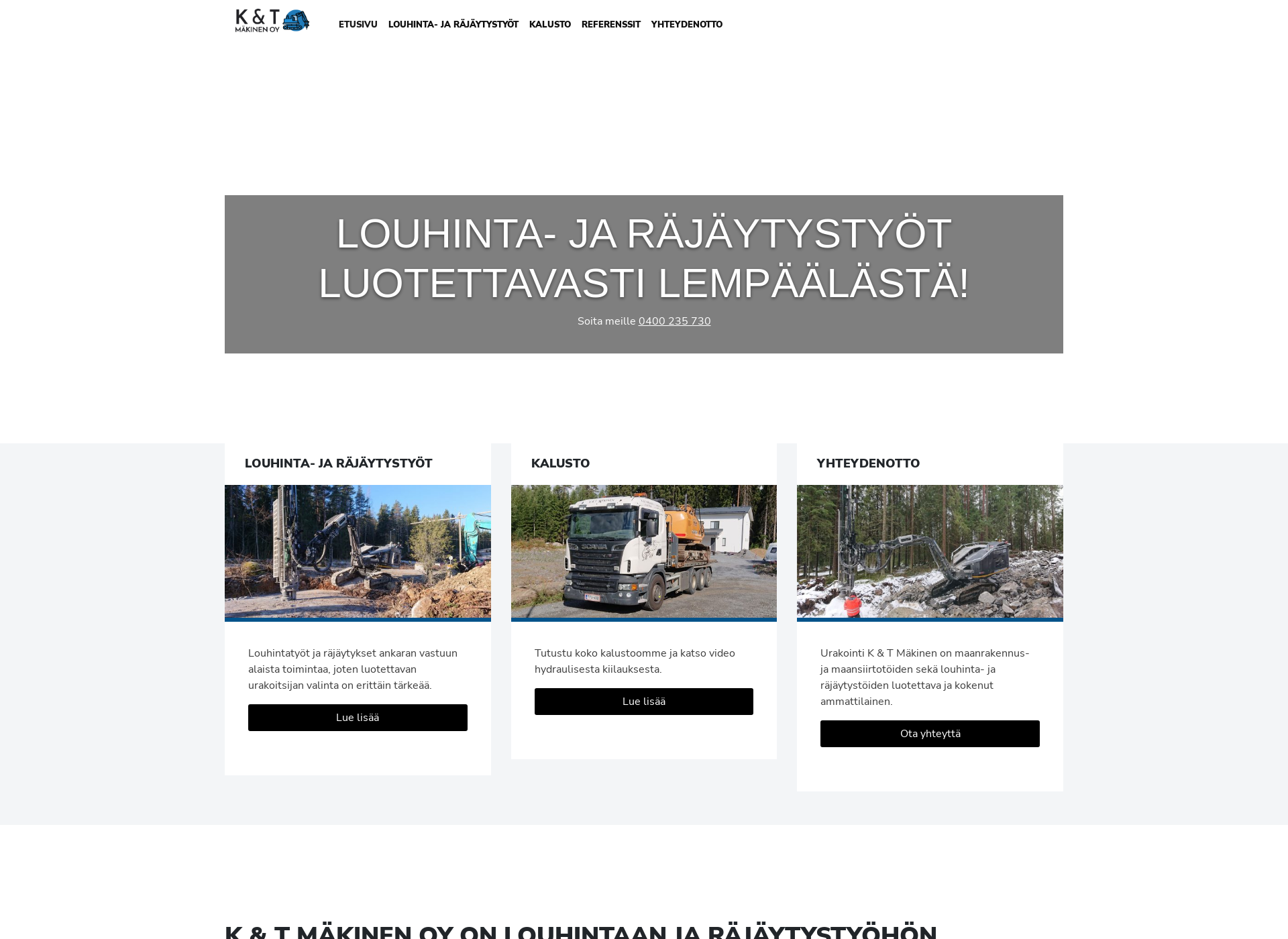 Screenshot for louhintapirkanmaa.fi