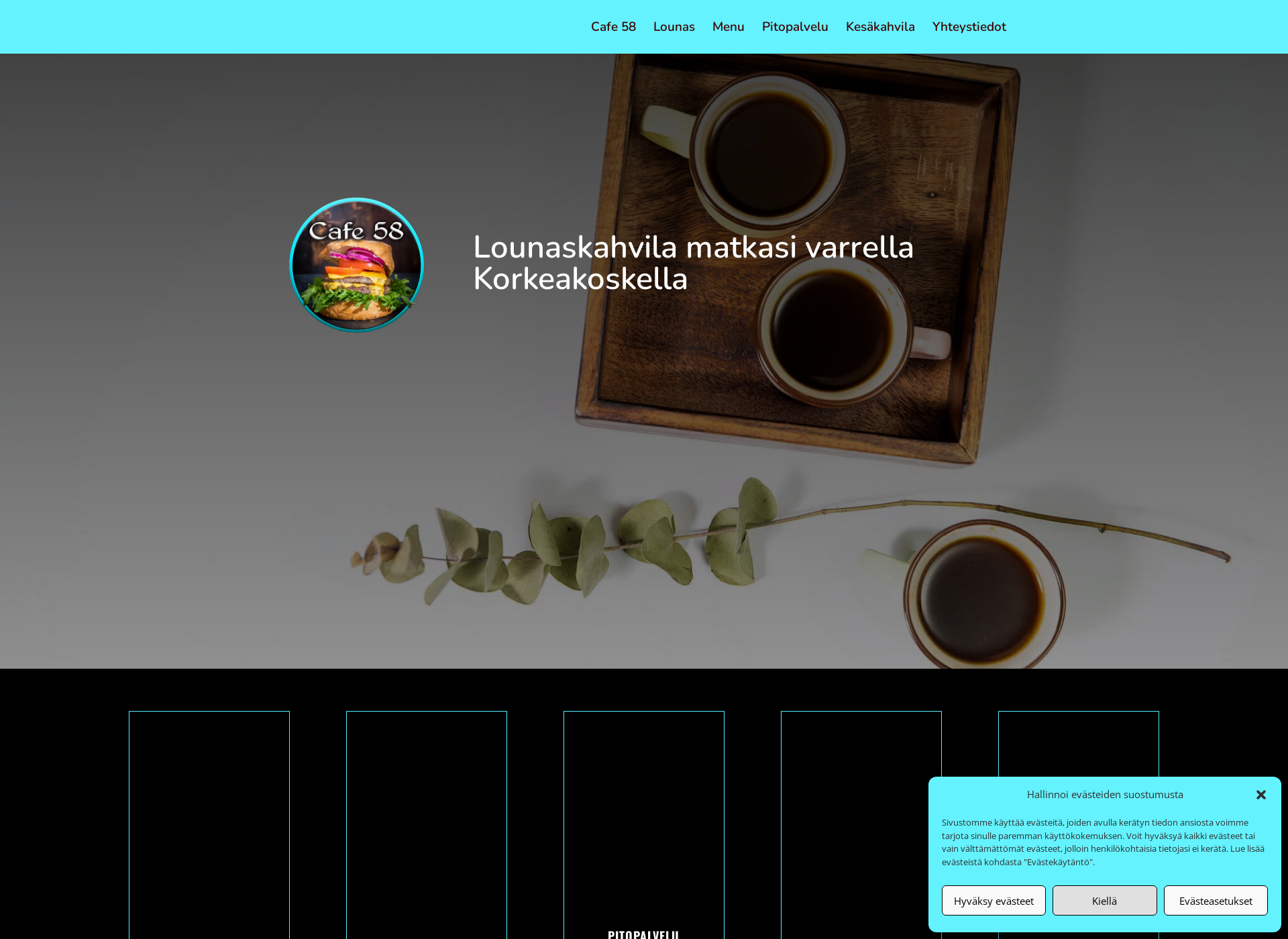 Screenshot for lounaskahvilacafe58.fi