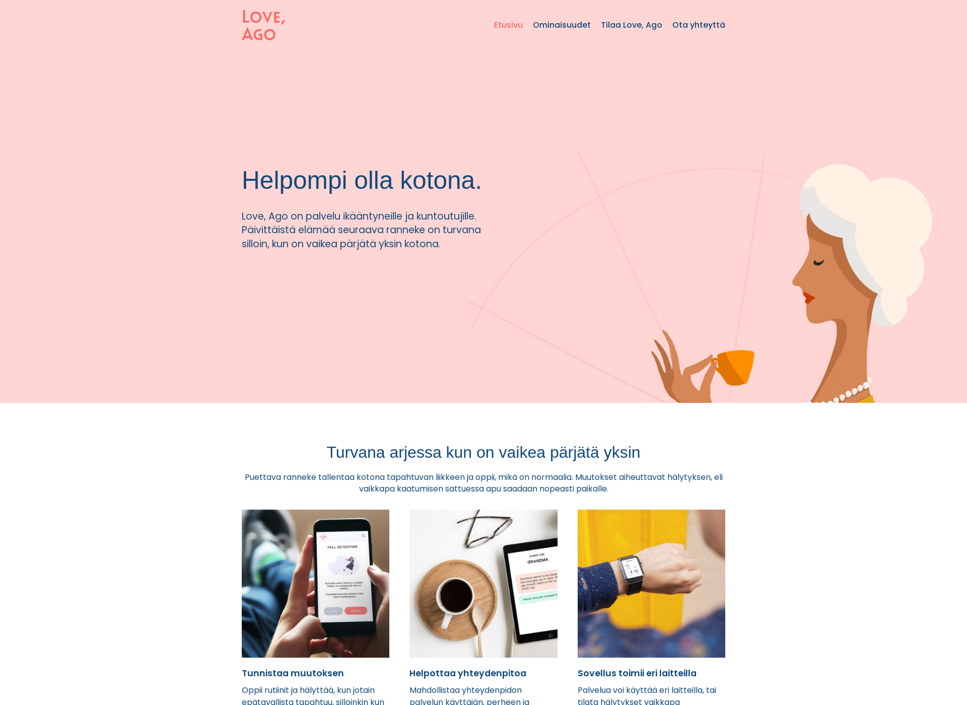 Screenshot for loveago.fi