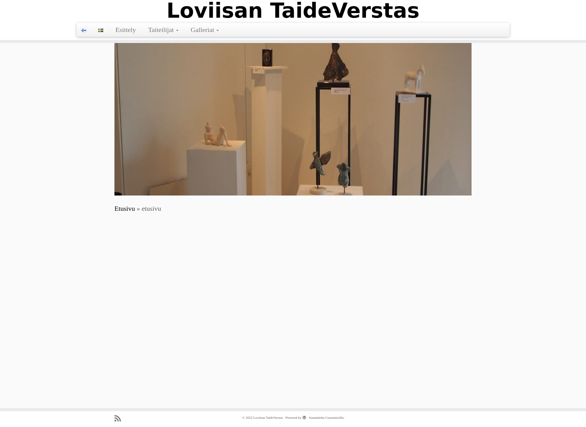 Screenshot for loviisantaideverstas.fi