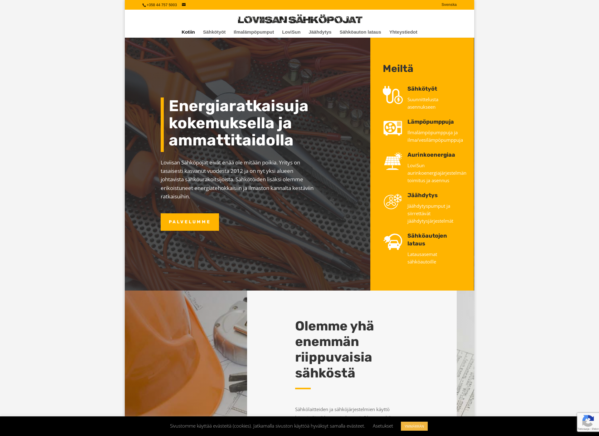 Screenshot for lovisun.fi
