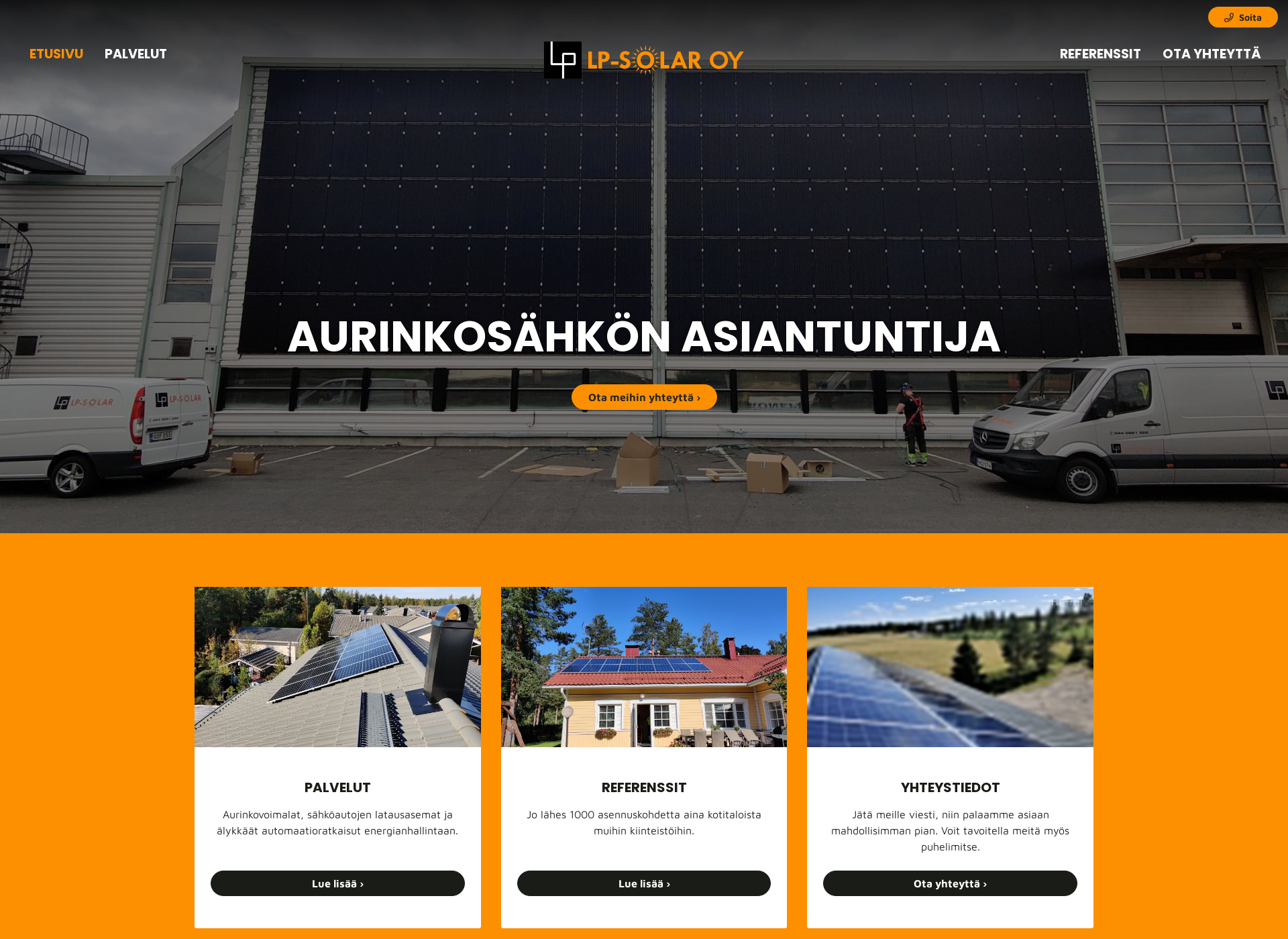 Screenshot for lp-solar.fi