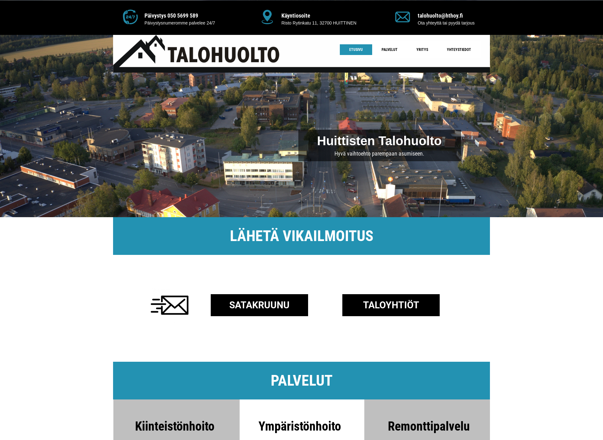 Skärmdump för lstalohuolto.fi
