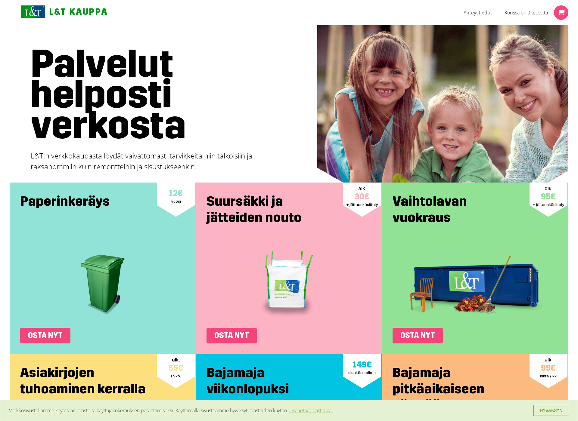 Screenshot for ltmarketti.fi