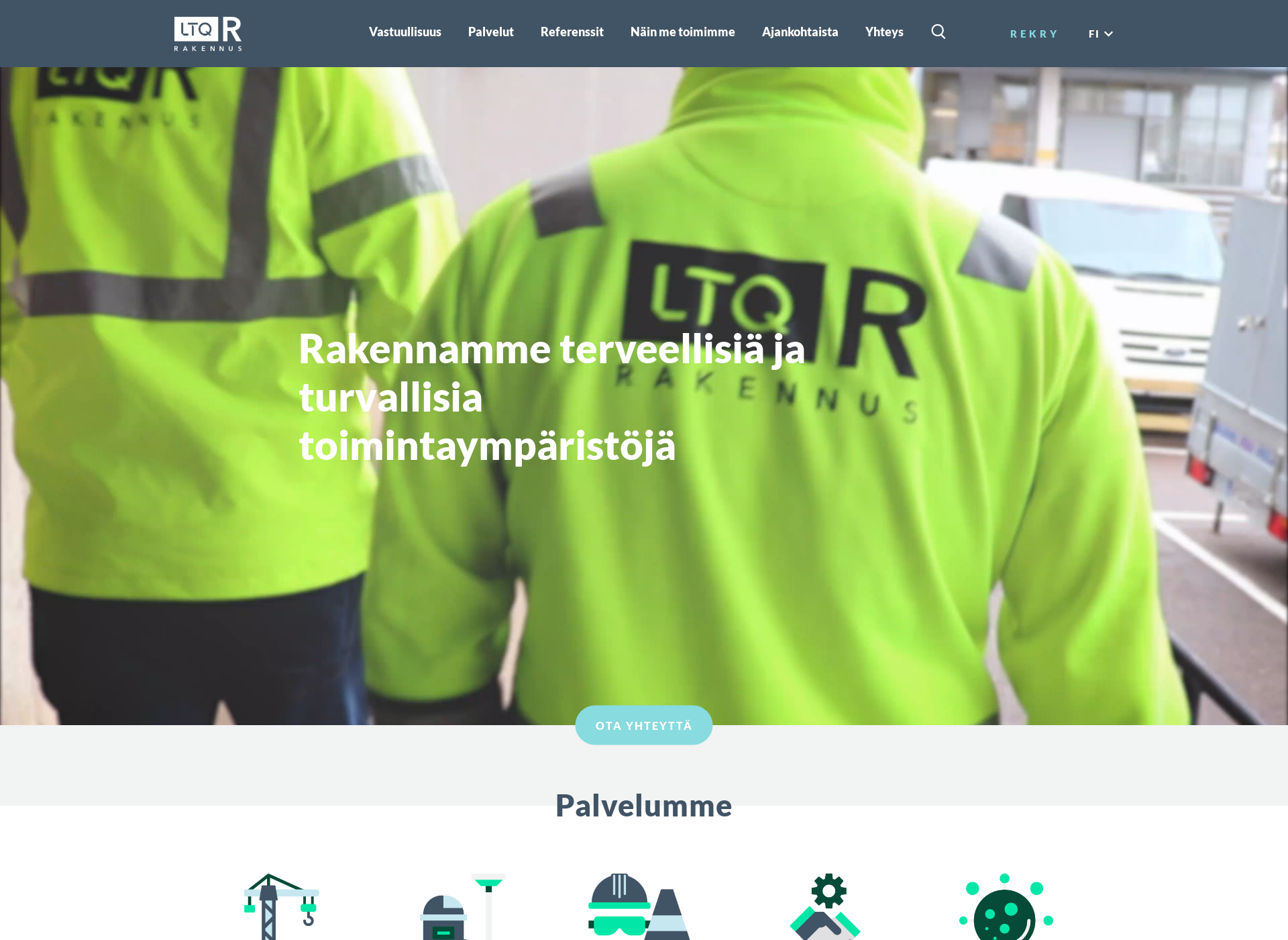 Skärmdump för ltq-rakennus.fi