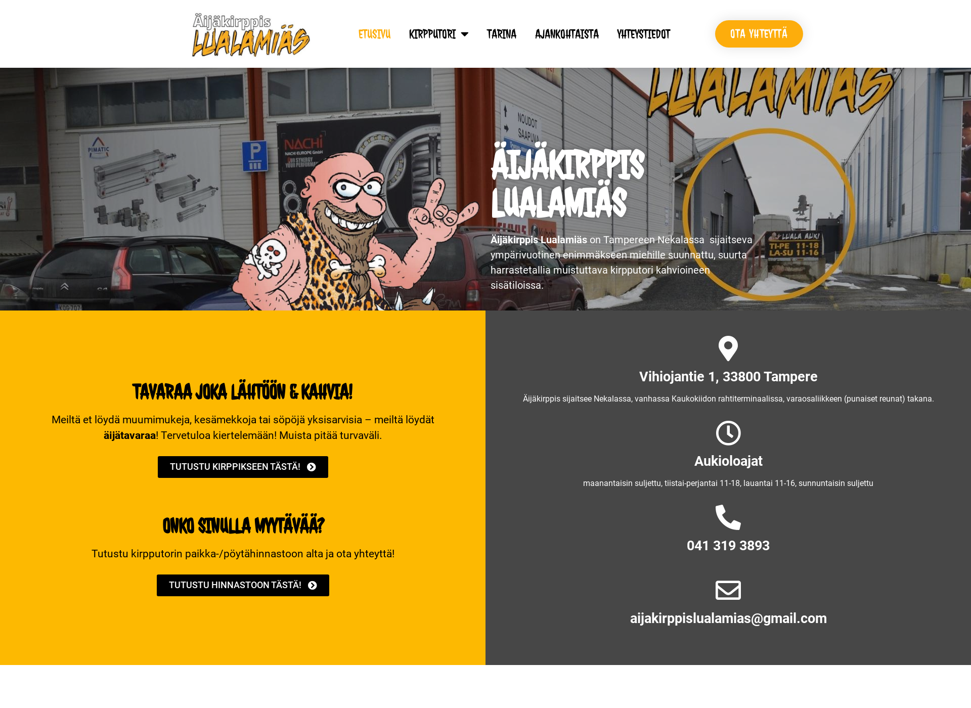 Skärmdump för lualamias.fi
