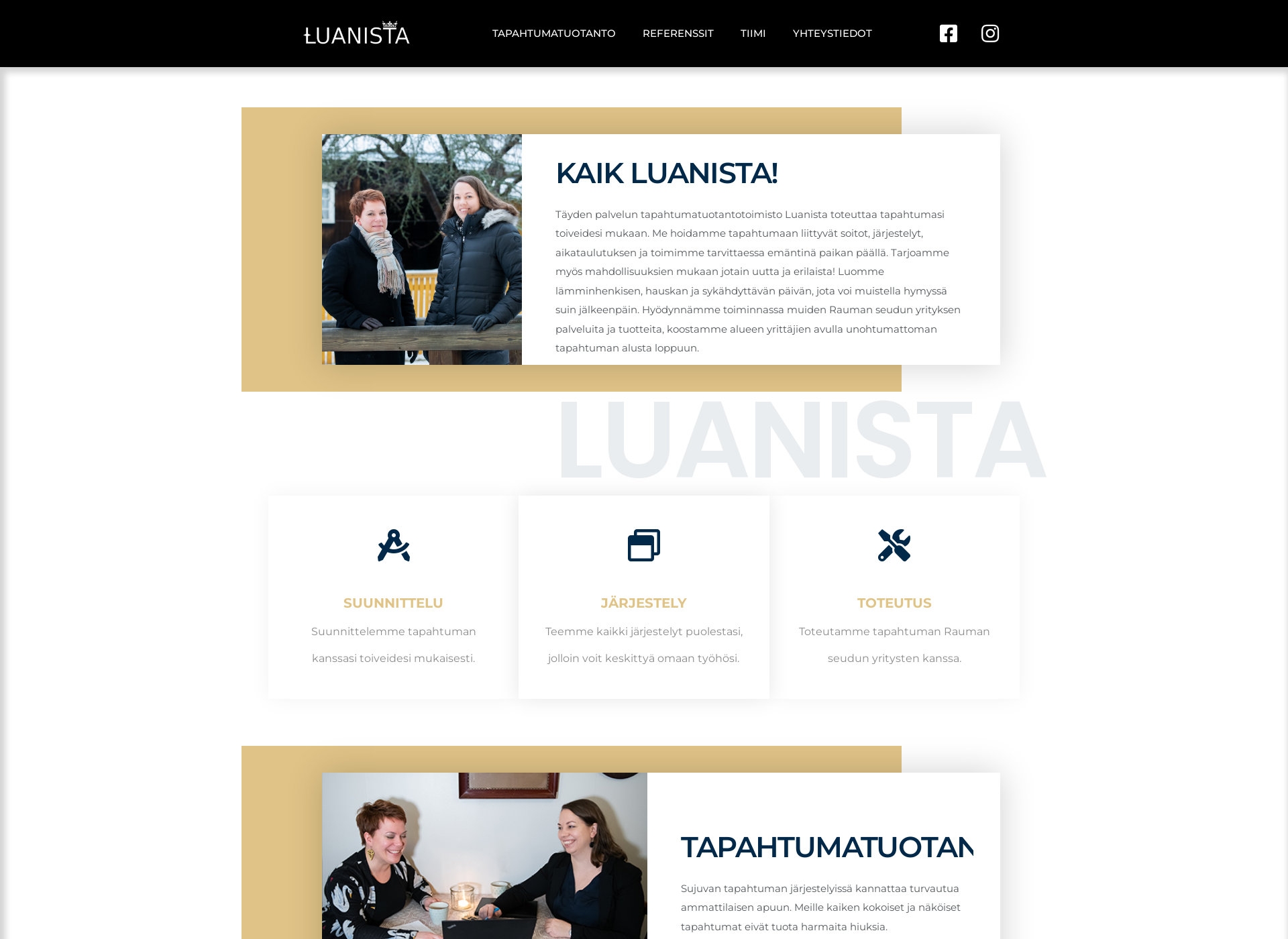 Screenshot for luanista.fi