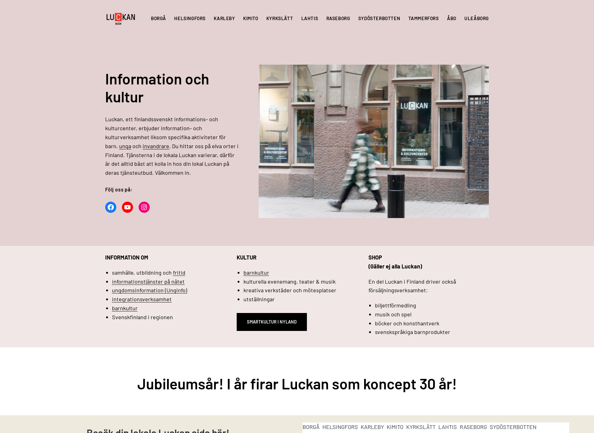 Screenshot for luckan.fi