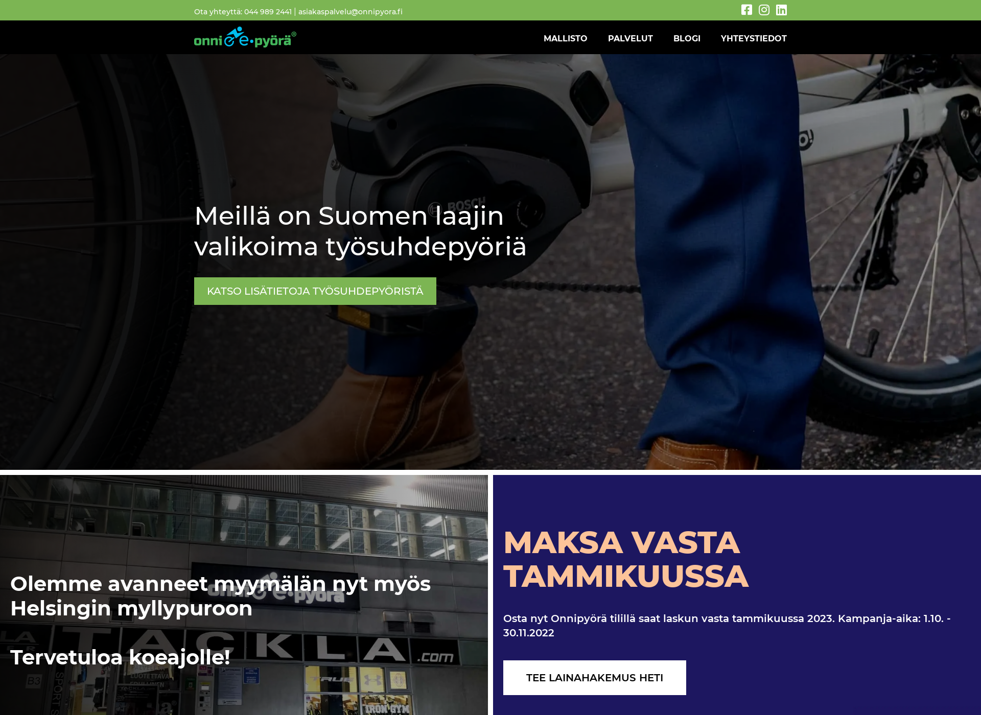 Screenshot for luckybike.fi
