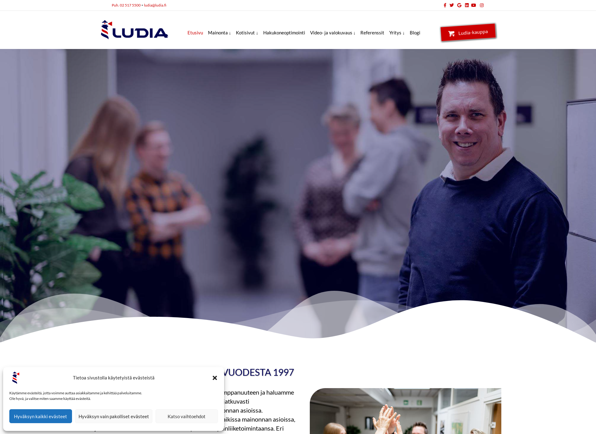 Screenshot for ludia.fi