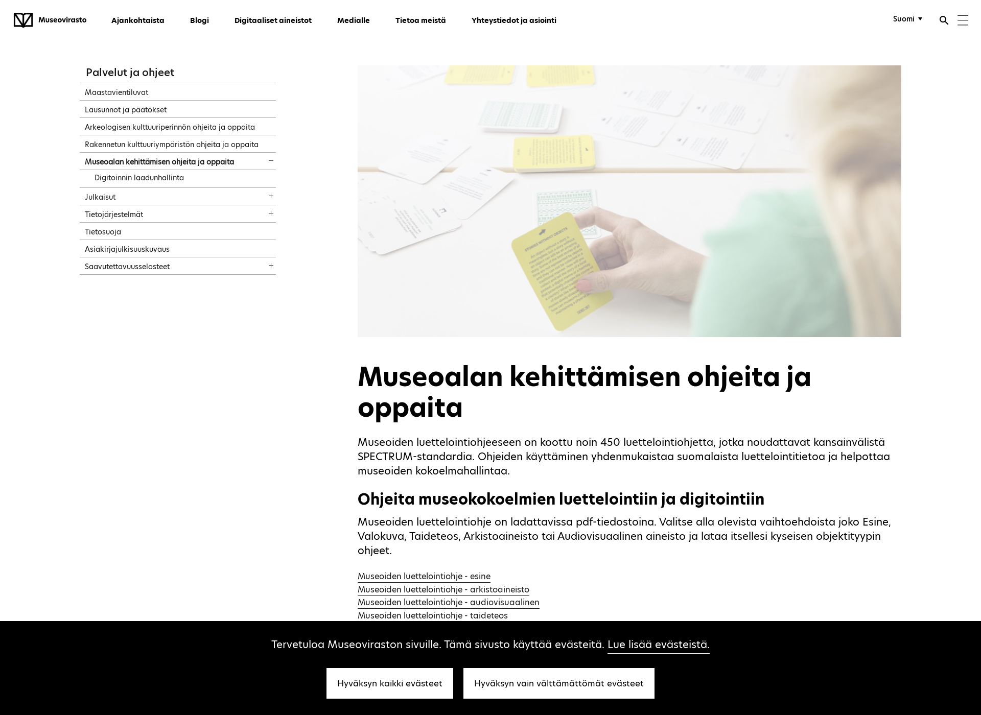 Screenshot for luettelointiohje.fi