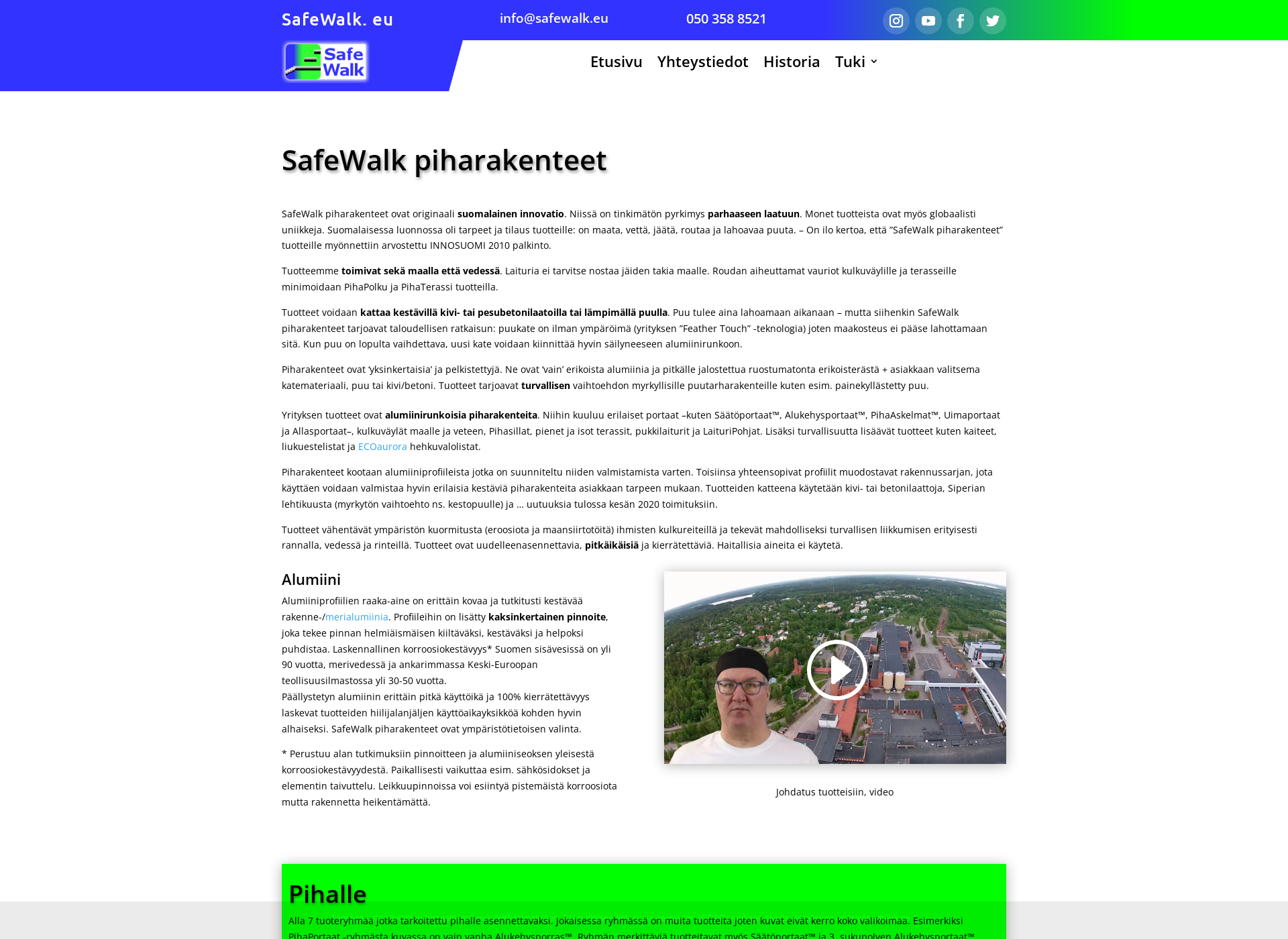 Skärmdump för luiska.fi